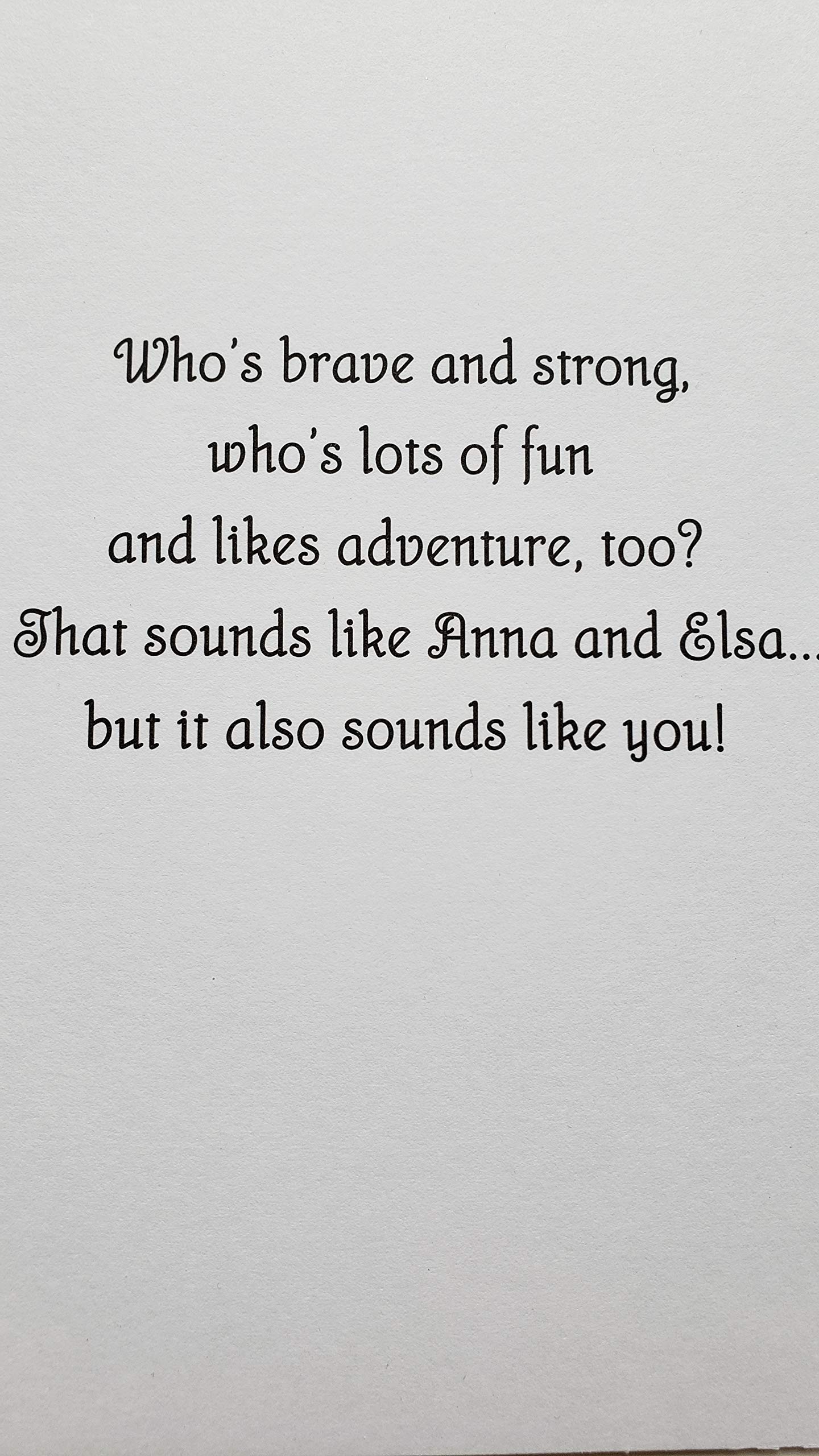 Frozen Birthday Greeting Card - Disney Princess Anna & Elsa Theme - Perfect for Kids Birthday Parties & Celebrations