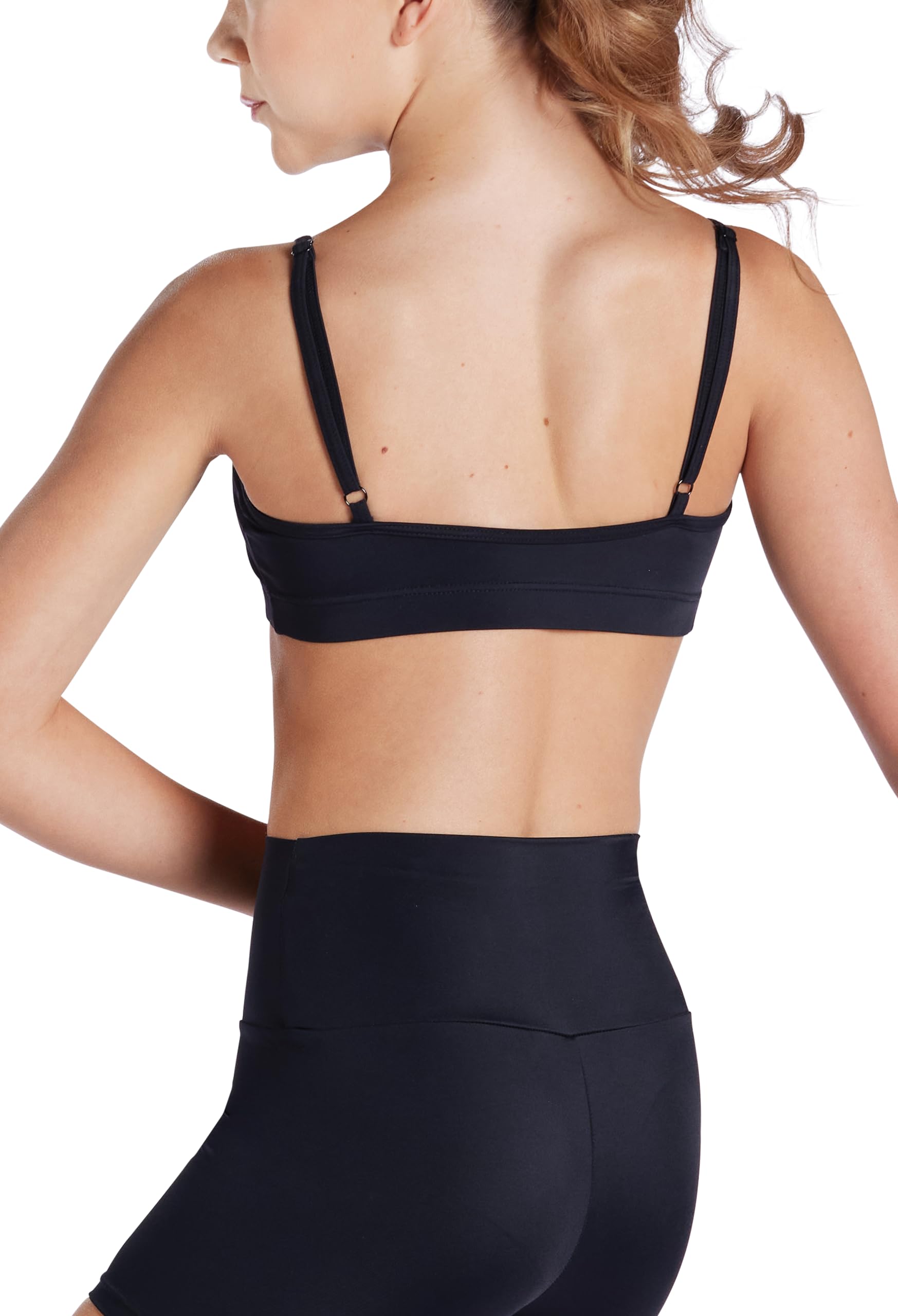 Balera Competitive Style Bra Top with Camisole Straps for Girls & Women - Dance Sports Bra for Ballet, Gymnastics & Yoga - Comfortable Support for Active Wear & Workouts