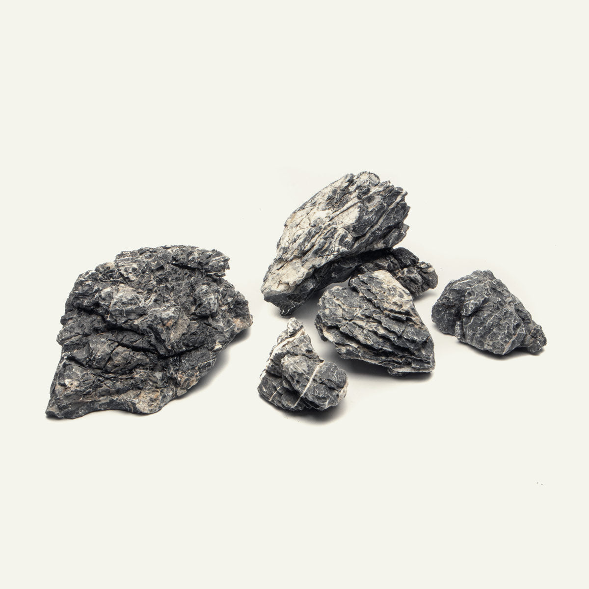 Premium Black Mountain Seiryu Stone for Aquascaping - Natural Japanese Rock for Planted Tanks, Zen Gardens & Home Decor