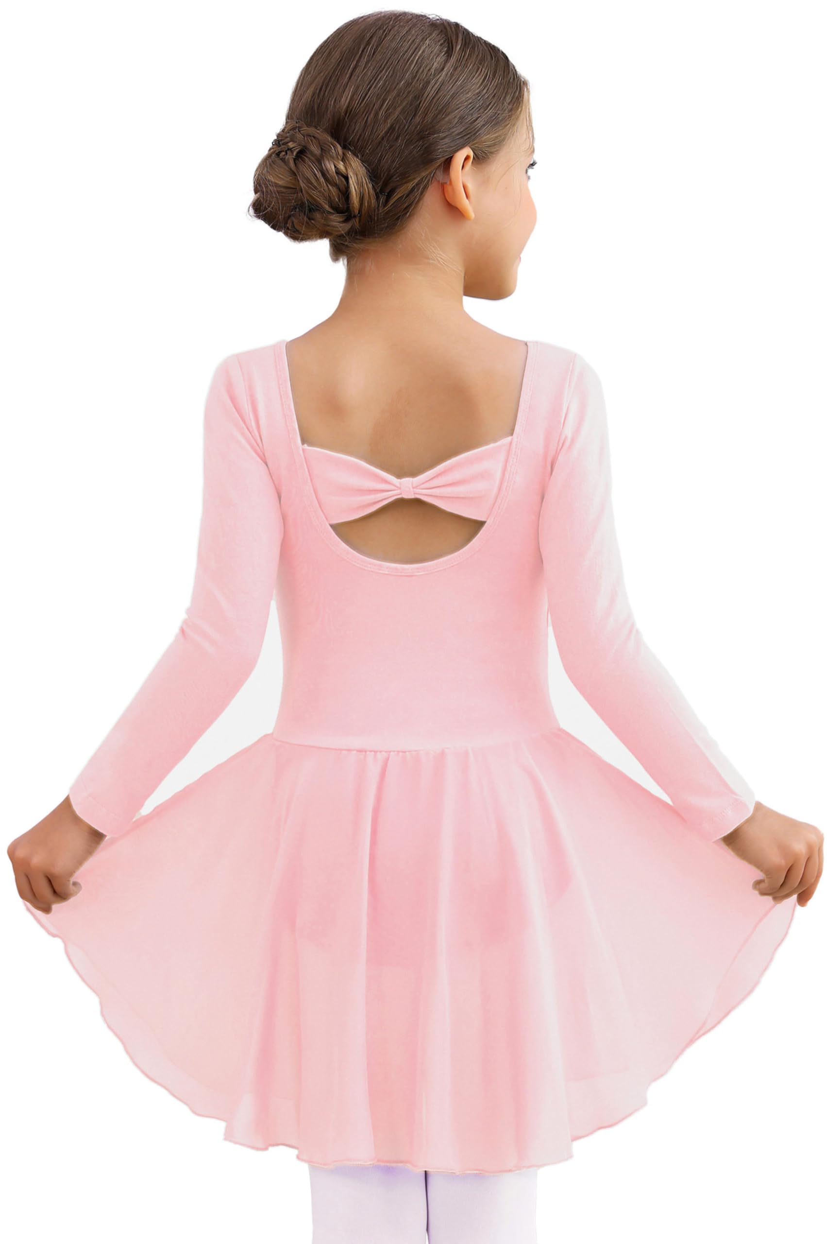 Toddler Girls Ballet Leotard with Skirt - Cute Ballerina Dance Outfit with Puff Sleeves | Perfect for Ballet Class, Recitals & Dance Performances