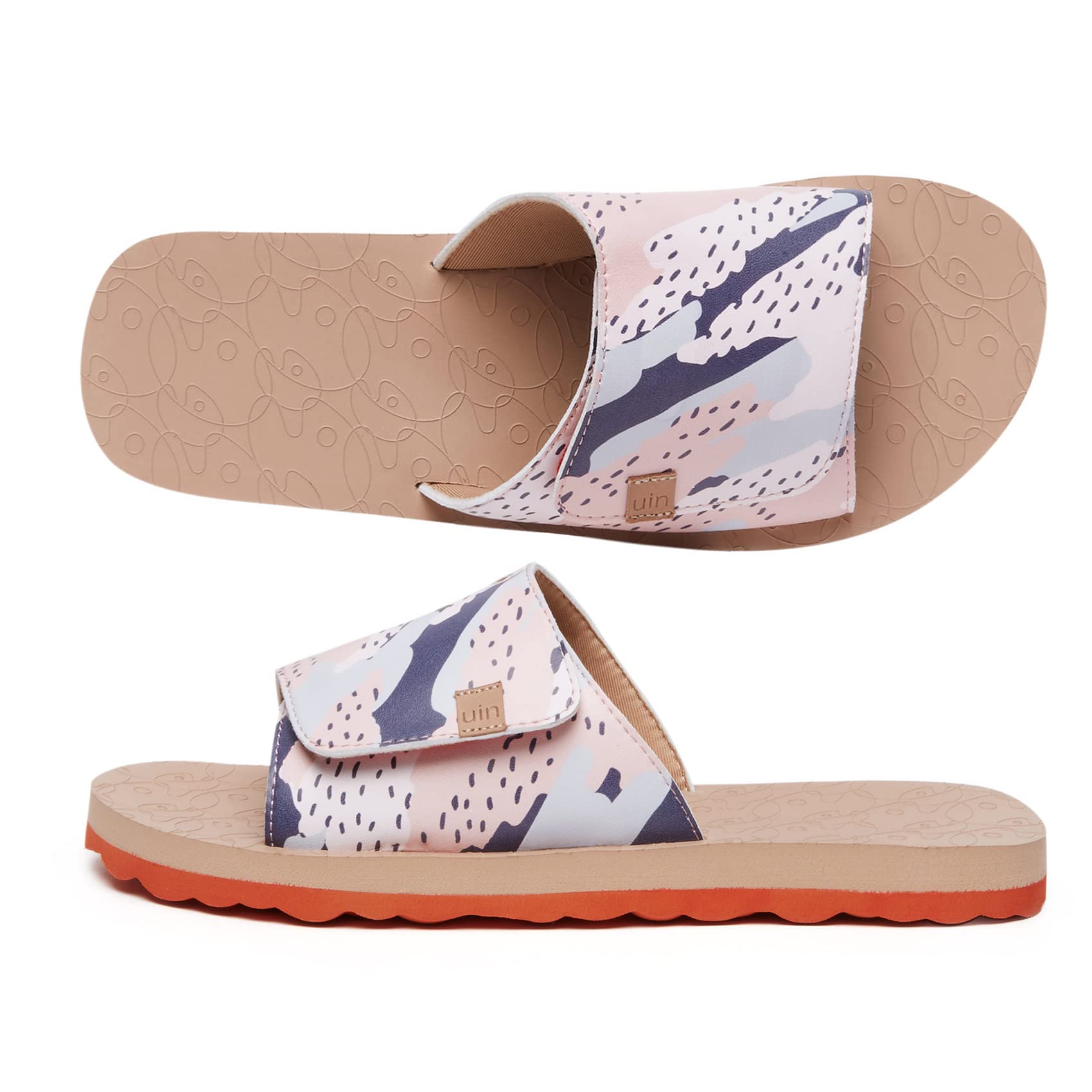UIN Women's Flip Flops - Comfortable Non-Slip Thong Sandals for Beach, Summer & Travel - Hand-Painted Art Design - Perfect for Pool, Vacation & Casual Wear