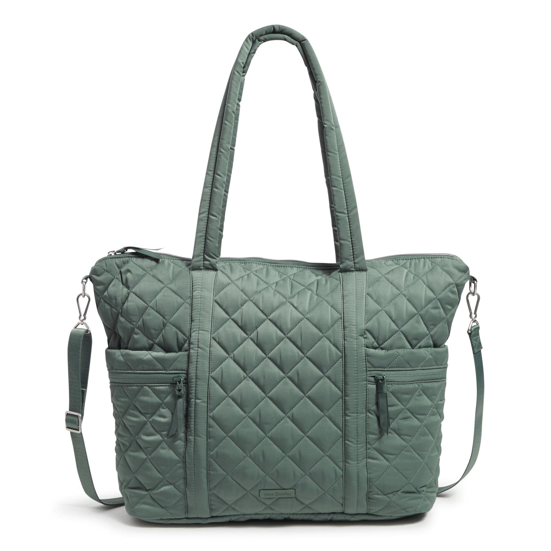 Vera Bradley Women's Large Multi-Strap Tote Bag - Lightweight Performance Twill Fabric - Perfect for Work, Travel & Everyday Carry