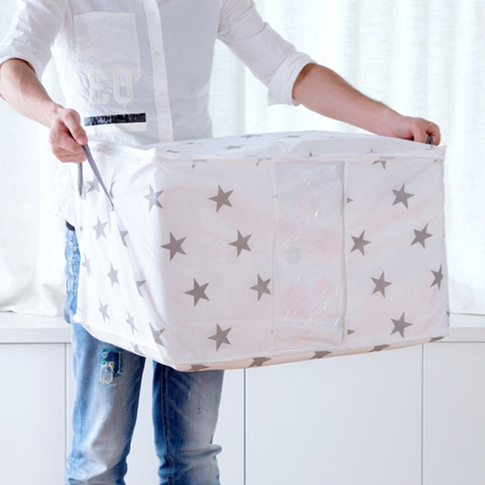 Foldable Storage Bag with Wheels - Large Under Bed Organizer for Clothes, Blankets, Quilts & Sweaters | Space-Saving Closet Storage Solution for Home & Travel