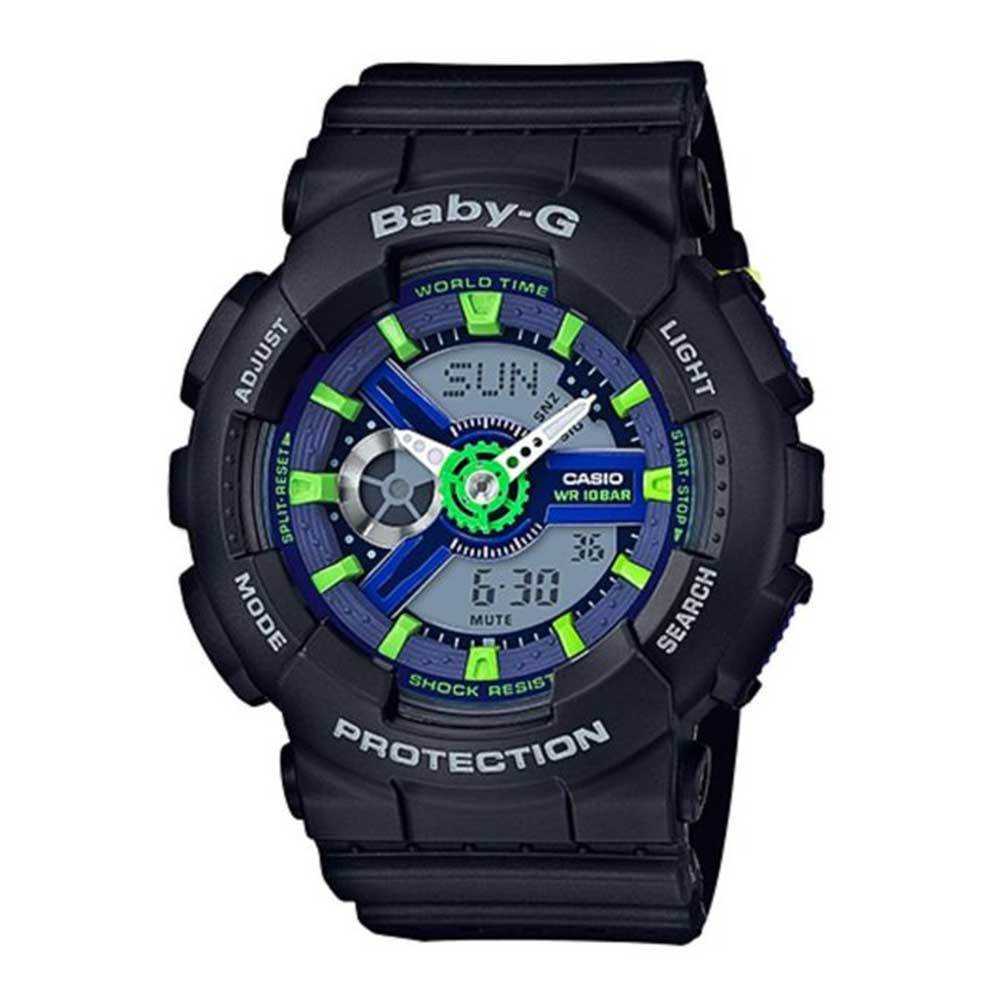 CASIO BABY-G BA-110PP-1ADR Women's Analog-Digital Sport Watch - Water Resistant, Shockproof, LED Light for Outdoor Activities & Fitness