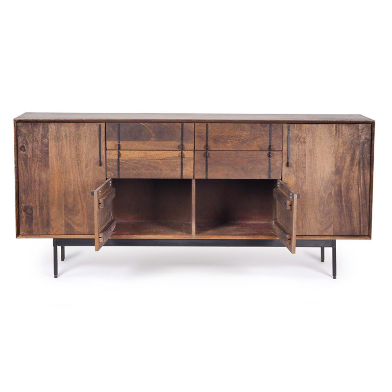 SERINA 170cm Solid Mango Wood Sideboard Buffet Cabinet - Perfect for Dining Room Storage, Kitchen Organization & Living Room Decor
