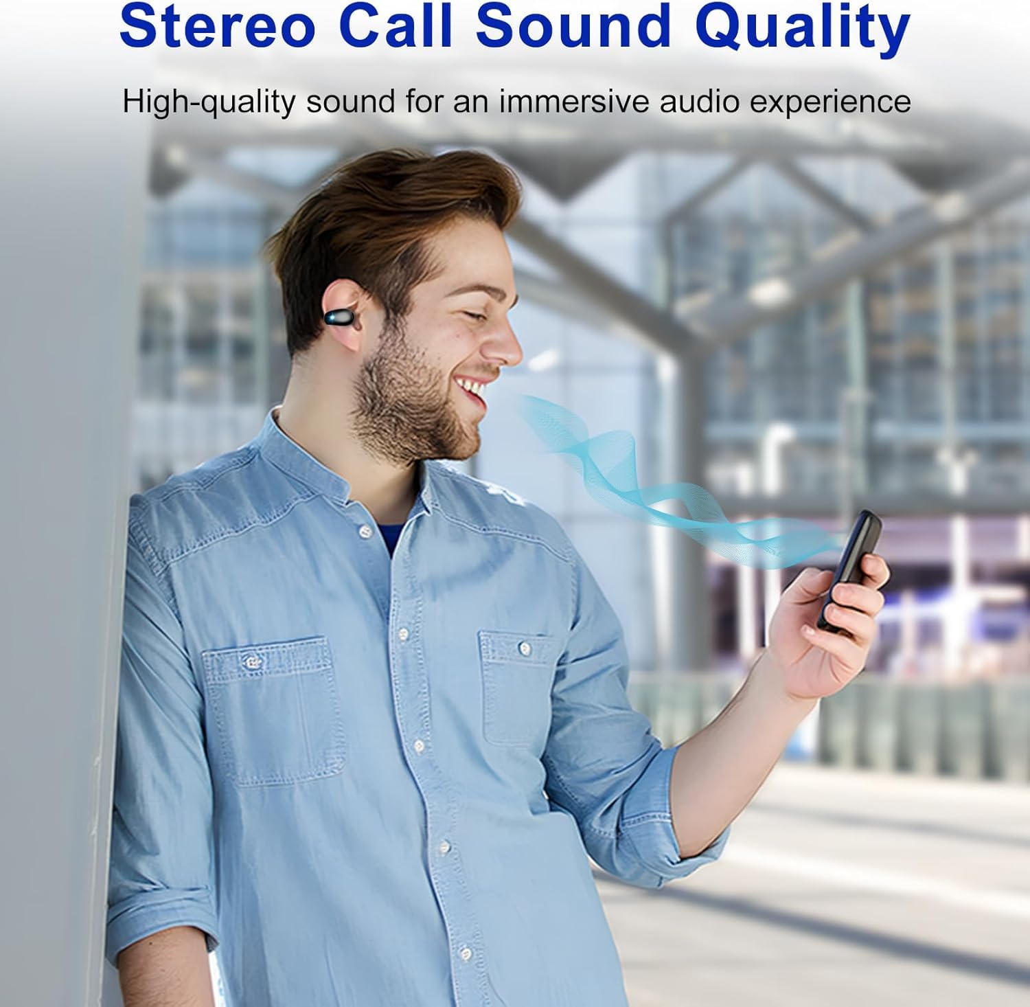 Clip On Bluetooth 5.3 Wireless Earbuds - Open Ear Headphones with 30H Playtime, Digital Display Charging Case, Noise Canceling & IPX7 Waterproof - Perfect for Running, Walking, Gym & Outdoor Sports