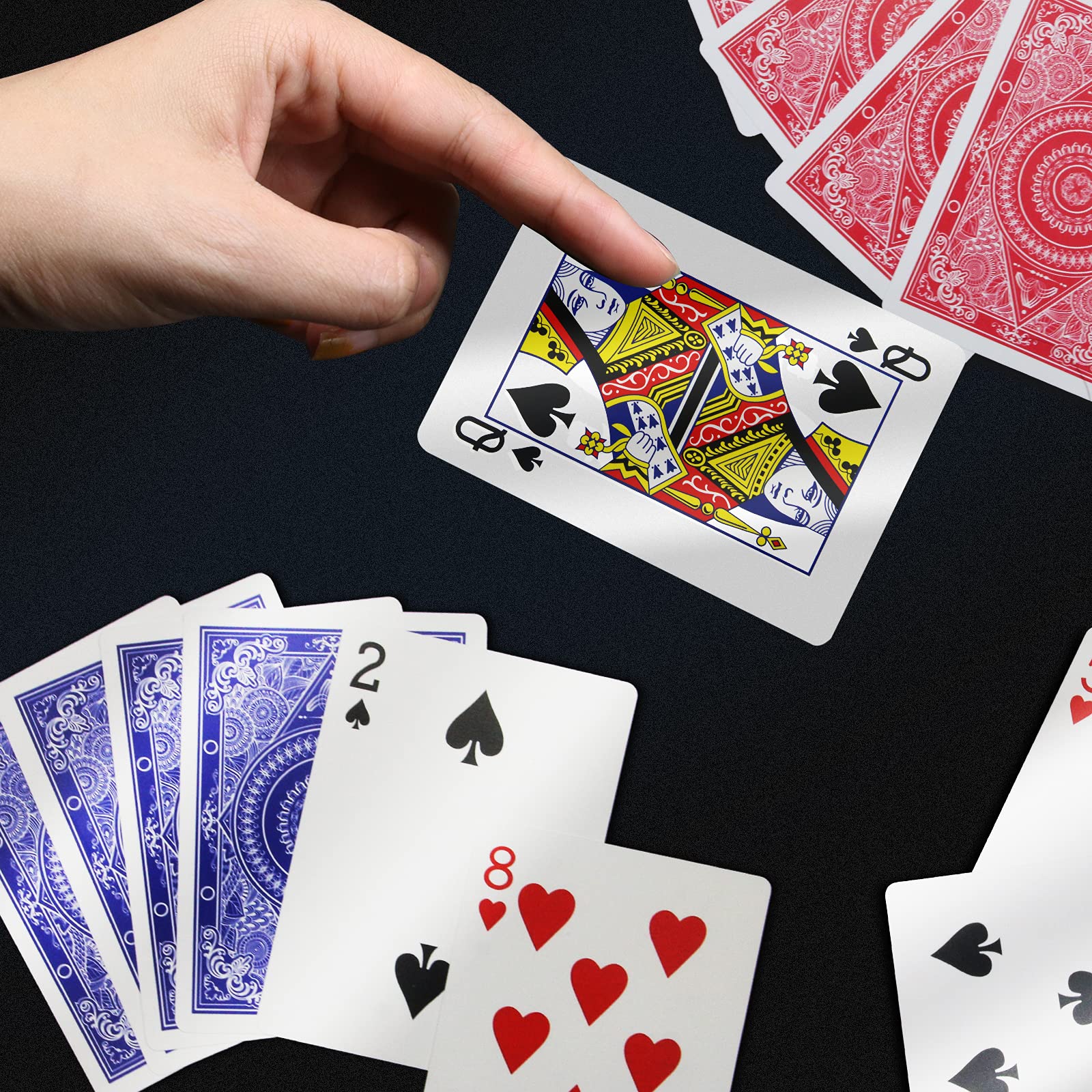 INTEGEAR 2 Decks Waterproof Plastic Playing Cards - Standard Index 2.5