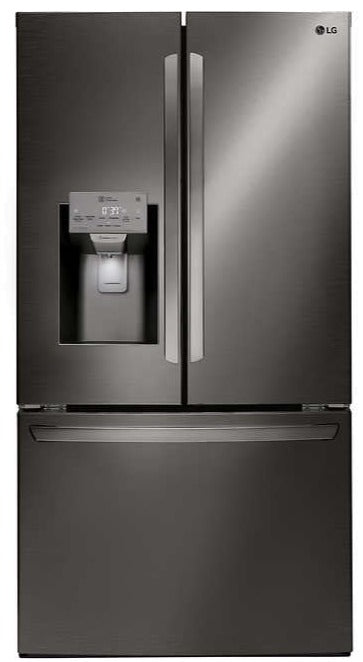 LG LFXS28968D 36-Inch Black Stainless Steel French Door Refrigerator - 27.9 cu.ft Capacity with Slim SpacePlus Ice System | Perfect for Modern Kitchens & Large Families