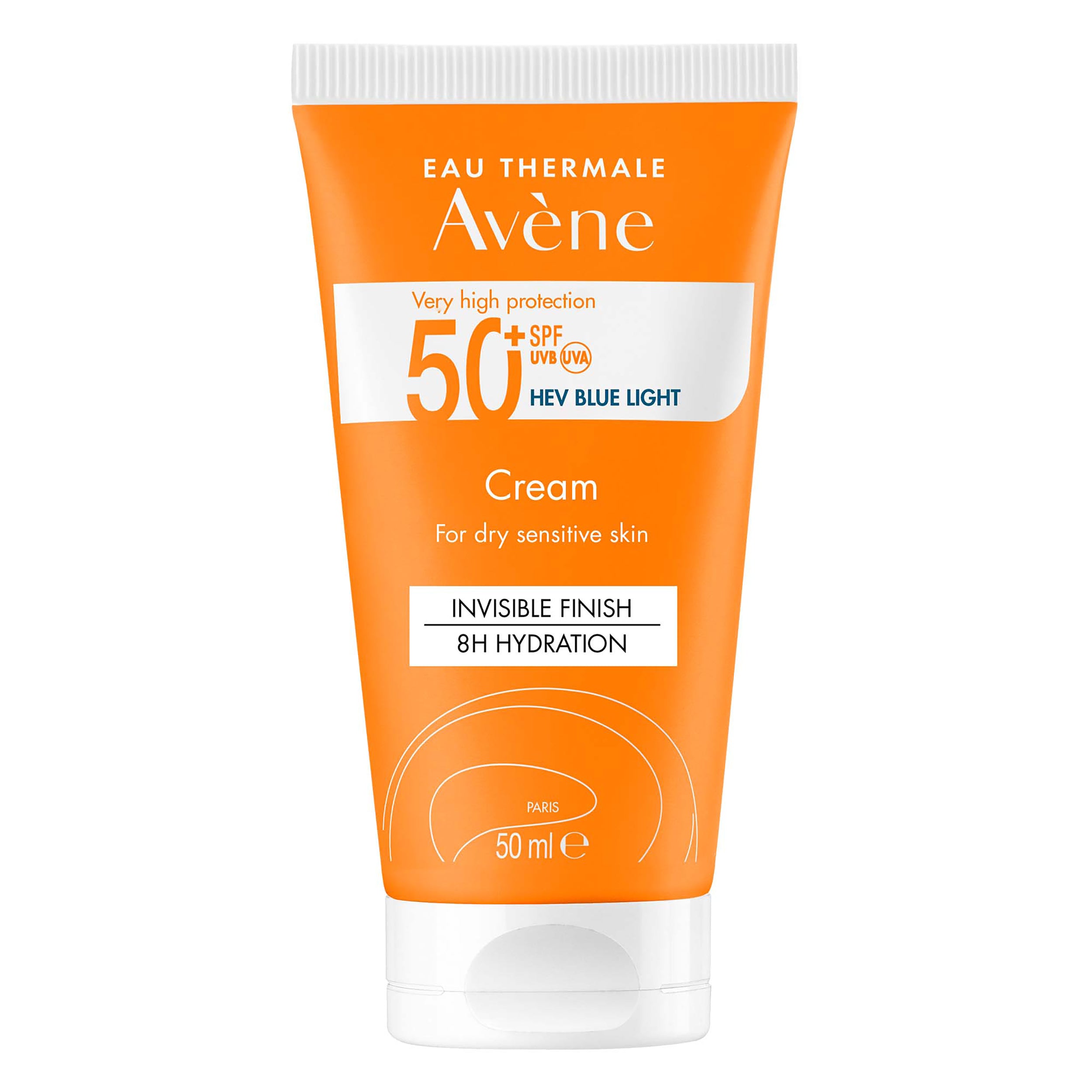 Avène Very High Protection Sun Cream SPF50+ for Dry Sensitive Skin - Fragrance Free, Non-Greasy Formula for Daily Face & Body Use - Ideal for Outdoor Activities, Beach & Travel