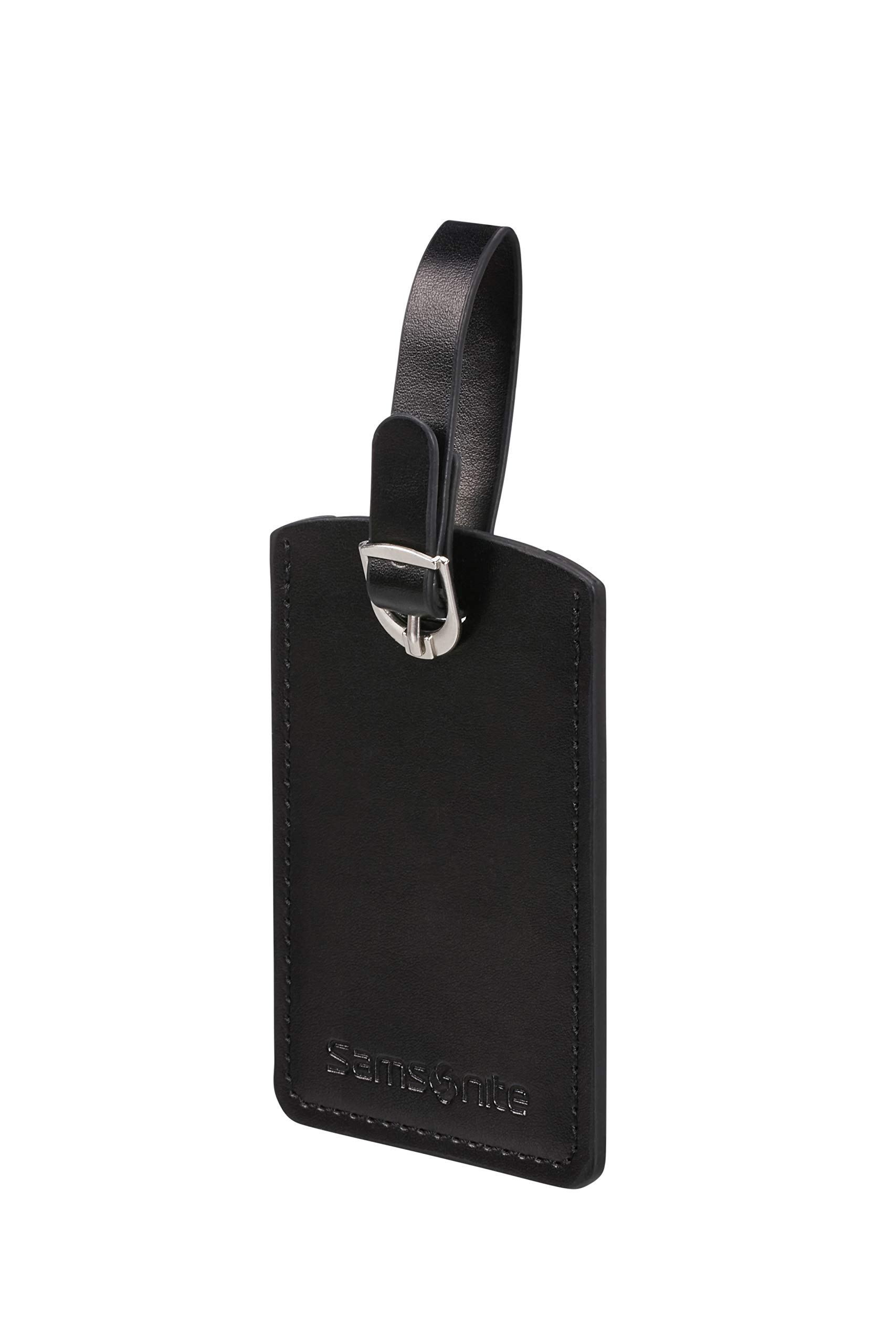 Samsonite Black Luggage Tag - 10cm Travel ID Tag for Suitcases & Bags | Perfect for Airports & Business Trips