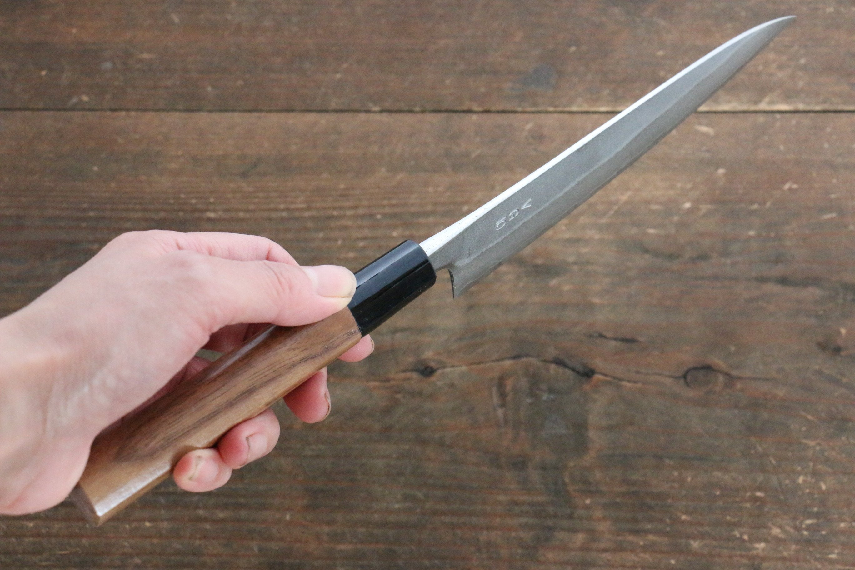 VG10 Nashiji Petty Utility Knife 150mm - Japanese Damascus Steel Blade with Walnut Handle - Perfect for Slicing, Chopping & Food Prep in Home Kitchen & Professional Use