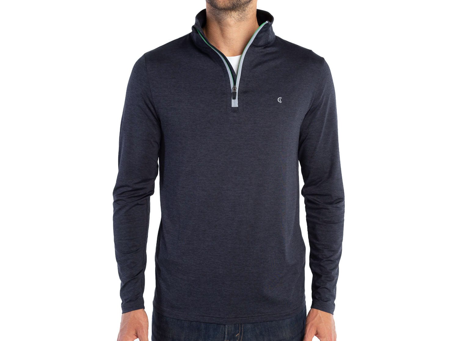 Feather Performance Pullover - Lightweight & Breathable Heather Black Sweatshirt for Running, Yoga & Outdoor Activities