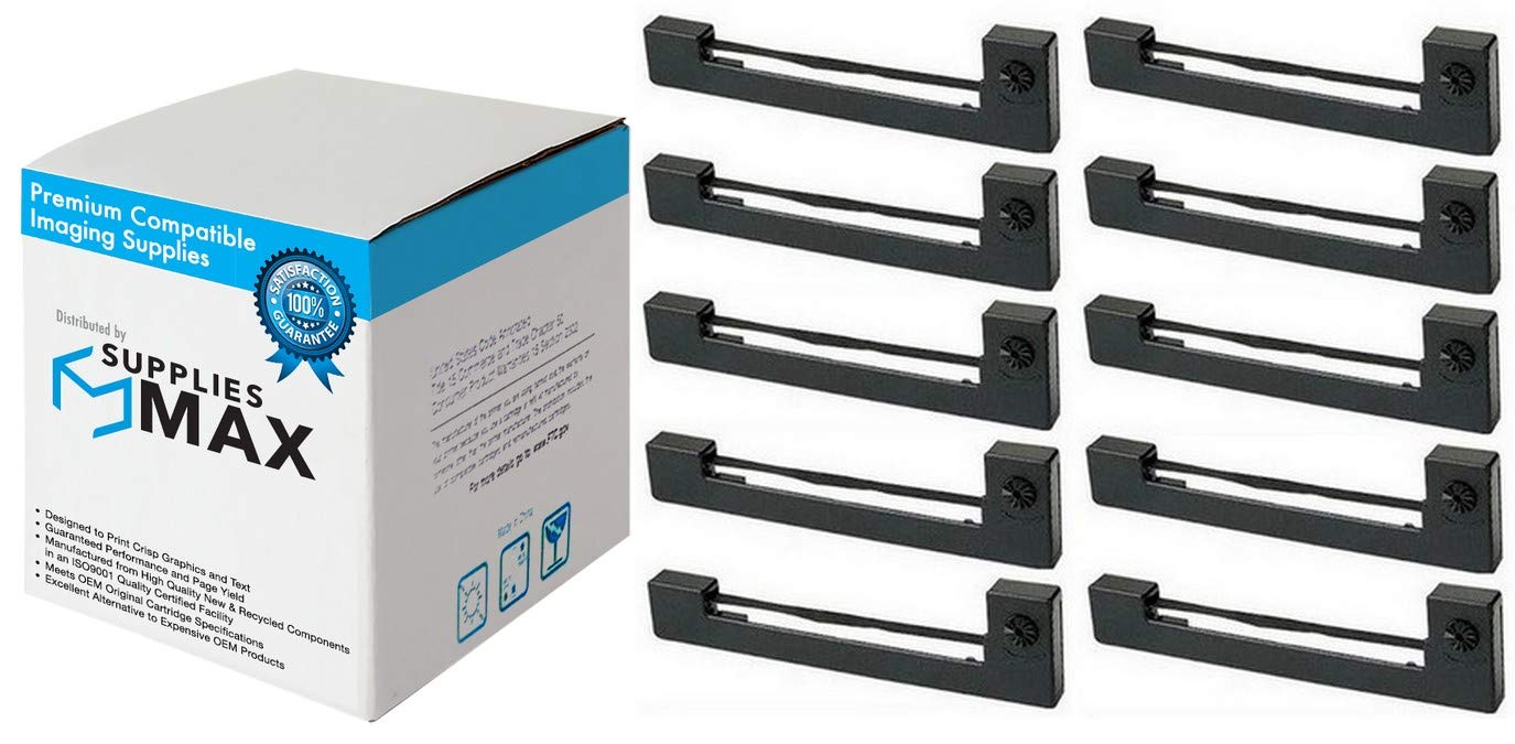 Adler Royal Alpha 580/582/585/587 Compatible Printer Ribbons - 10 Pack Black (911450BK_10PK) | High-Quality Replacement POS Ribbon for Retail, Restaurant & Office Use