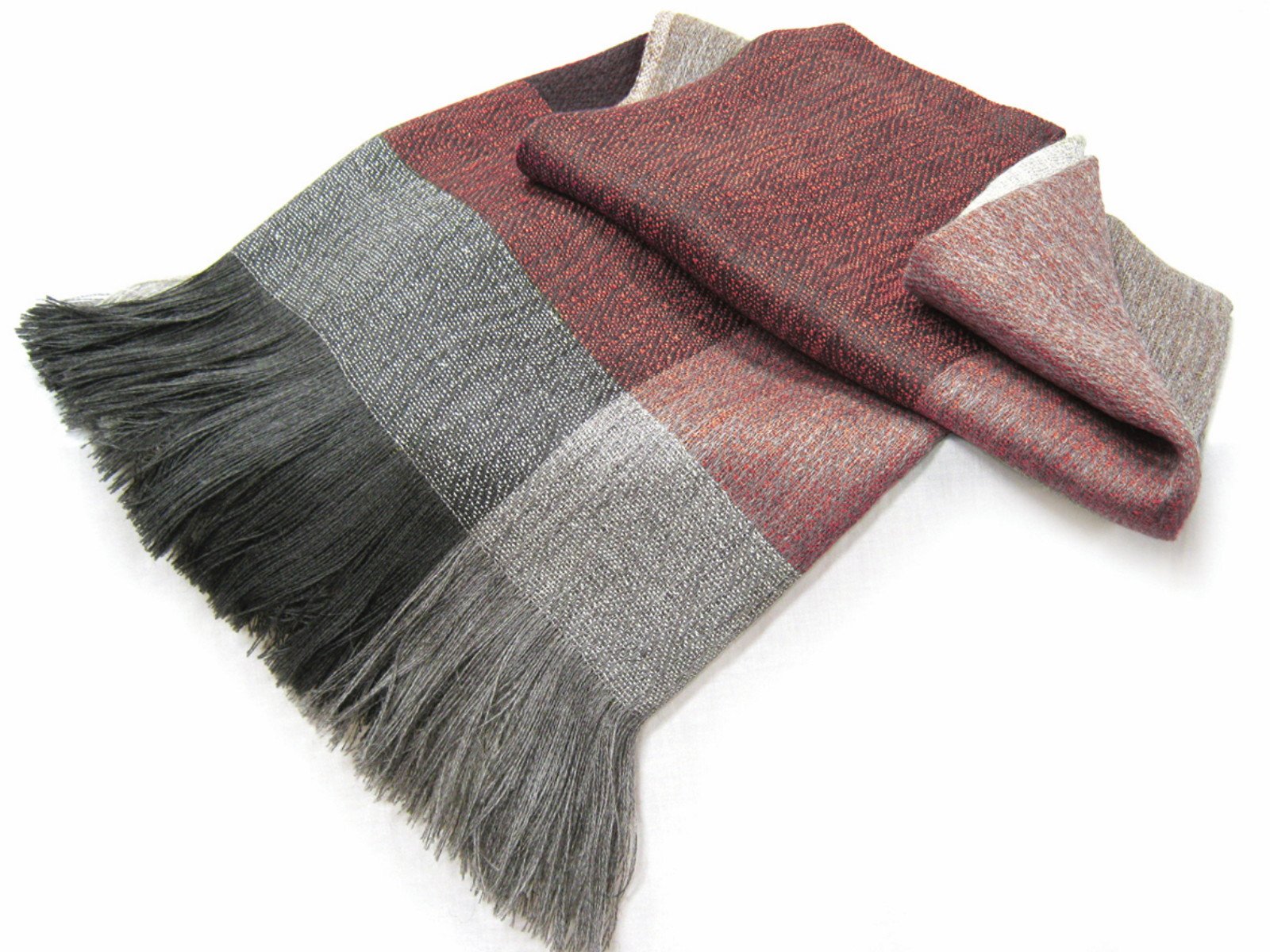 Premium Alpaca and Lambswool Throw Blanket - Soft Luxury All-Season Blanket for Couch, Bed & Travel (Red with Gray Base) - Perfect for Cozy Nights, Home Decor & Gifts