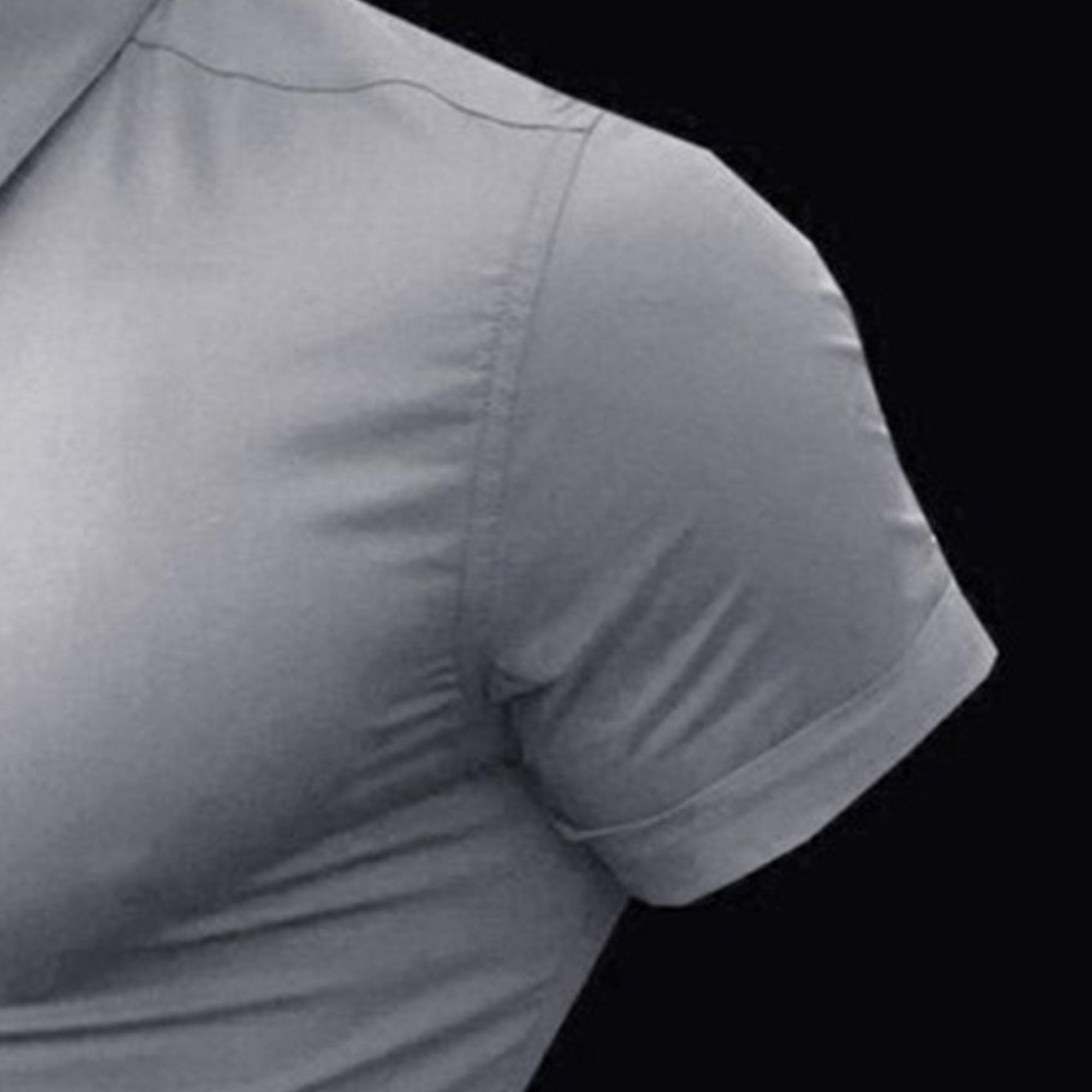 Men's Slim Fit Stretch Dress Shirts - Athletic Muscle Fit Short Sleeve Button Down Casual Shirt for Summer | Perfect for Office, Business Casual & Outdoor Events