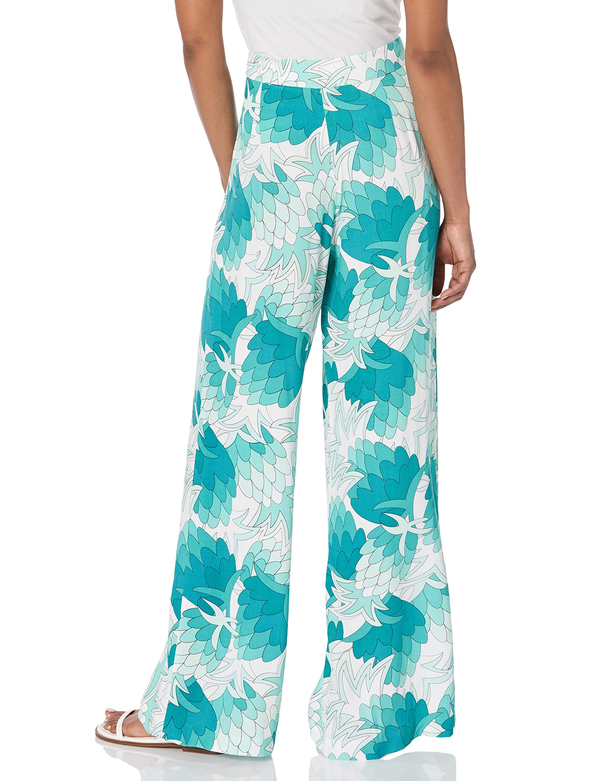 Trina Turk Women's Printed Wide Leg Pants - Stylish & Comfortable High Waist Palazzo Pants for Work, Travel & Casual Outfits | Fashionable Plus Size Options Available