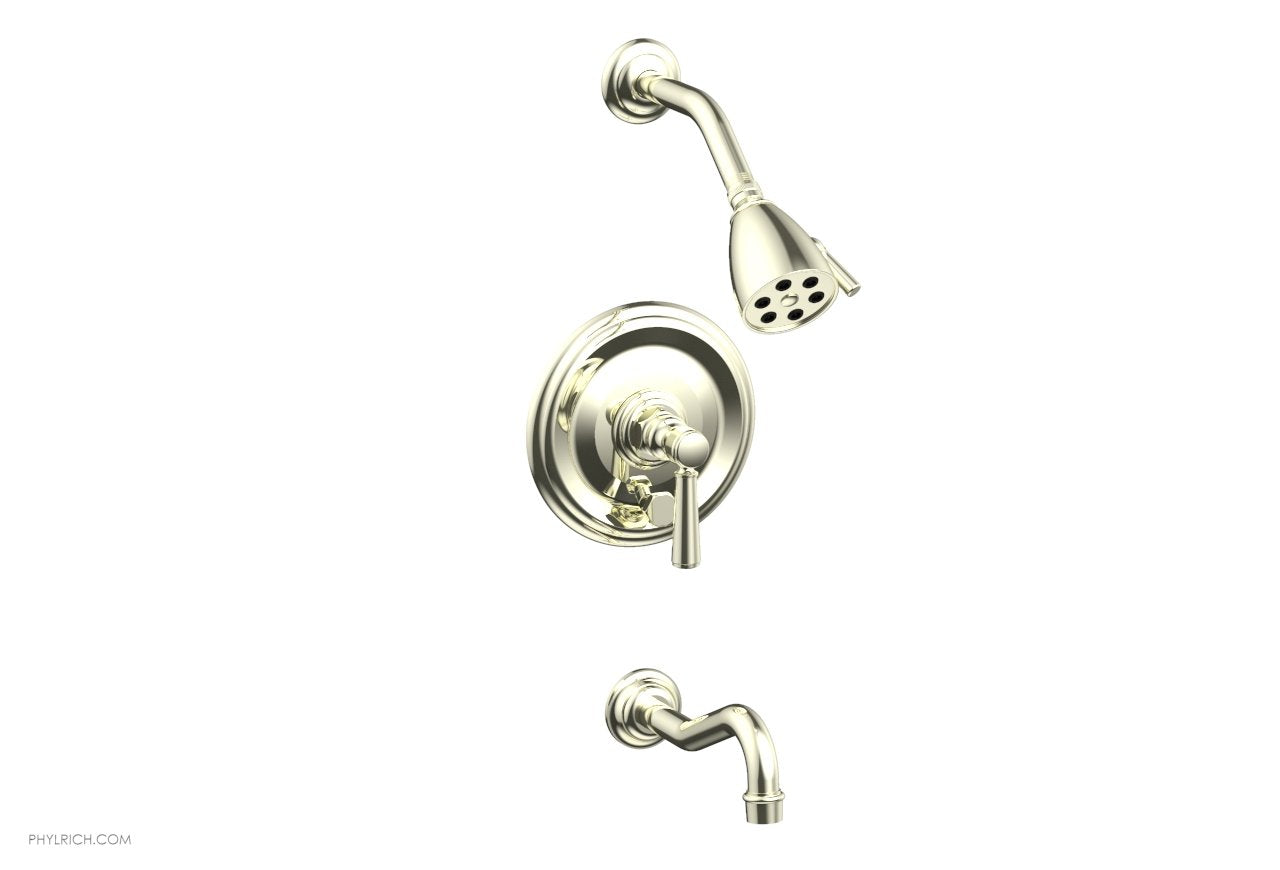 HENRI Pressure Balance Tub and Shower Faucet Set with Lever Handle - Model 161 27 - Perfect for Bathroom Renovation and Modern Home Upgrades