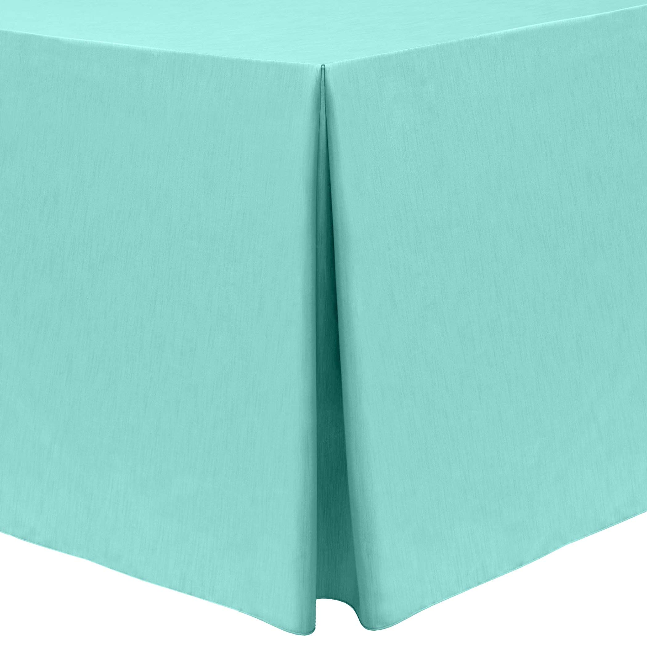 Premium 2-Pack Shantung Tablecloth Set - Elegant 4 ft Fitted Table Cover for 24x48-Inch Rectangular Tables (42