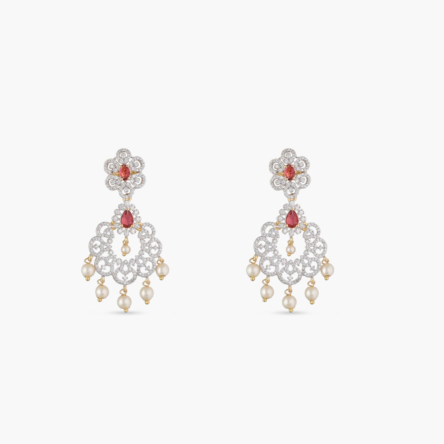 Aruni Nakshatra CZ Bridal Choker Set - Elegant Rhinestone Necklace for Weddings, Prom, Evening Parties & Special Occasions