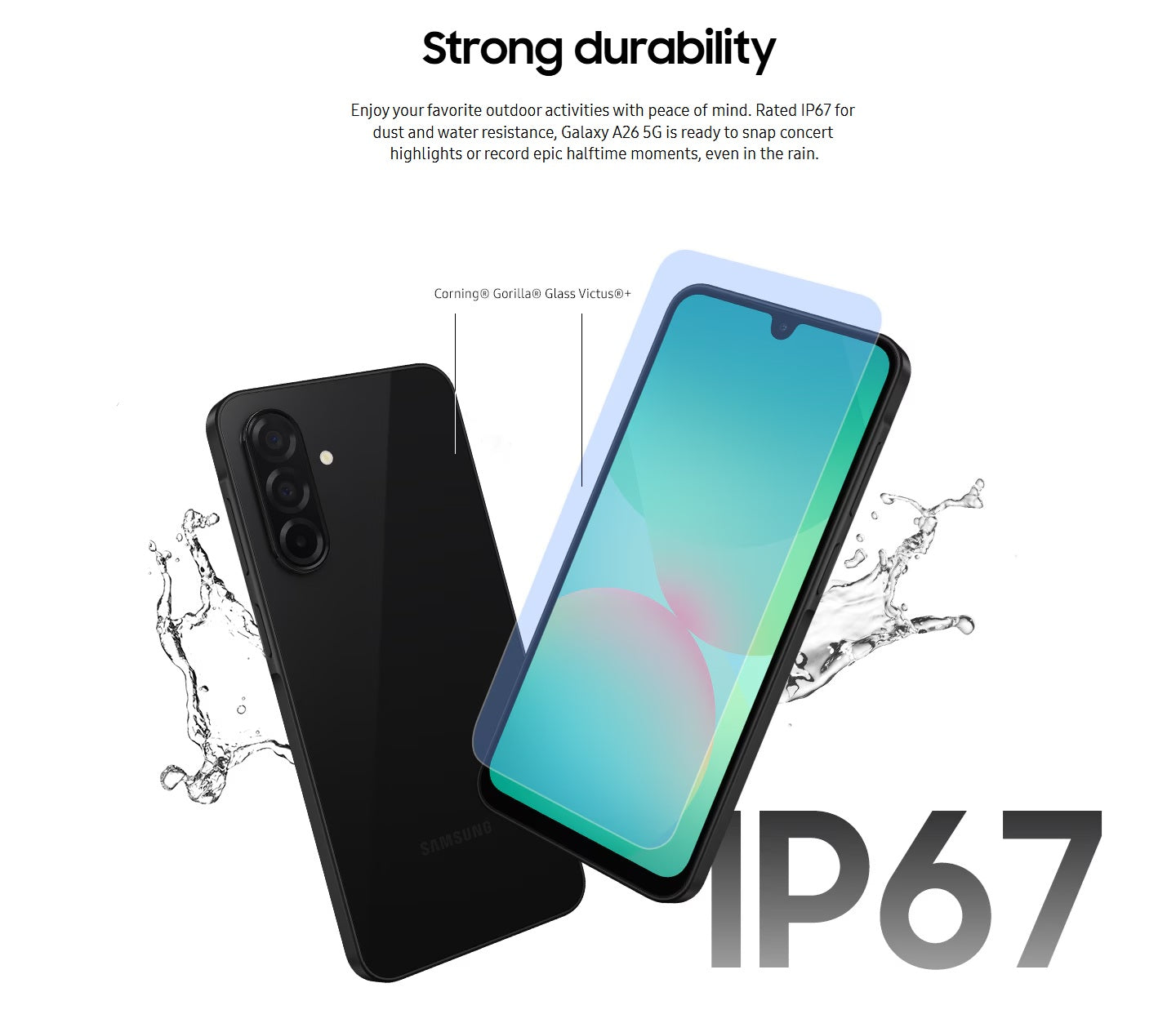 Samsung Galaxy A26 5G Unlocked Smartphone (256GB Storage, 8GB RAM) 6.7