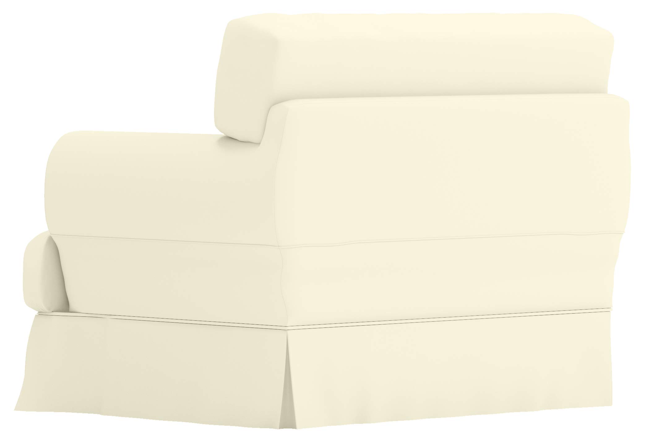 Durable Cotton Hovas Armchair Sofa Cover - Custom Made Slipcover for IKEA Hovas 1-Seat Chair, Washable Beige Fabric - Perfect for Living Room, Bedroom, and Home Office Decor