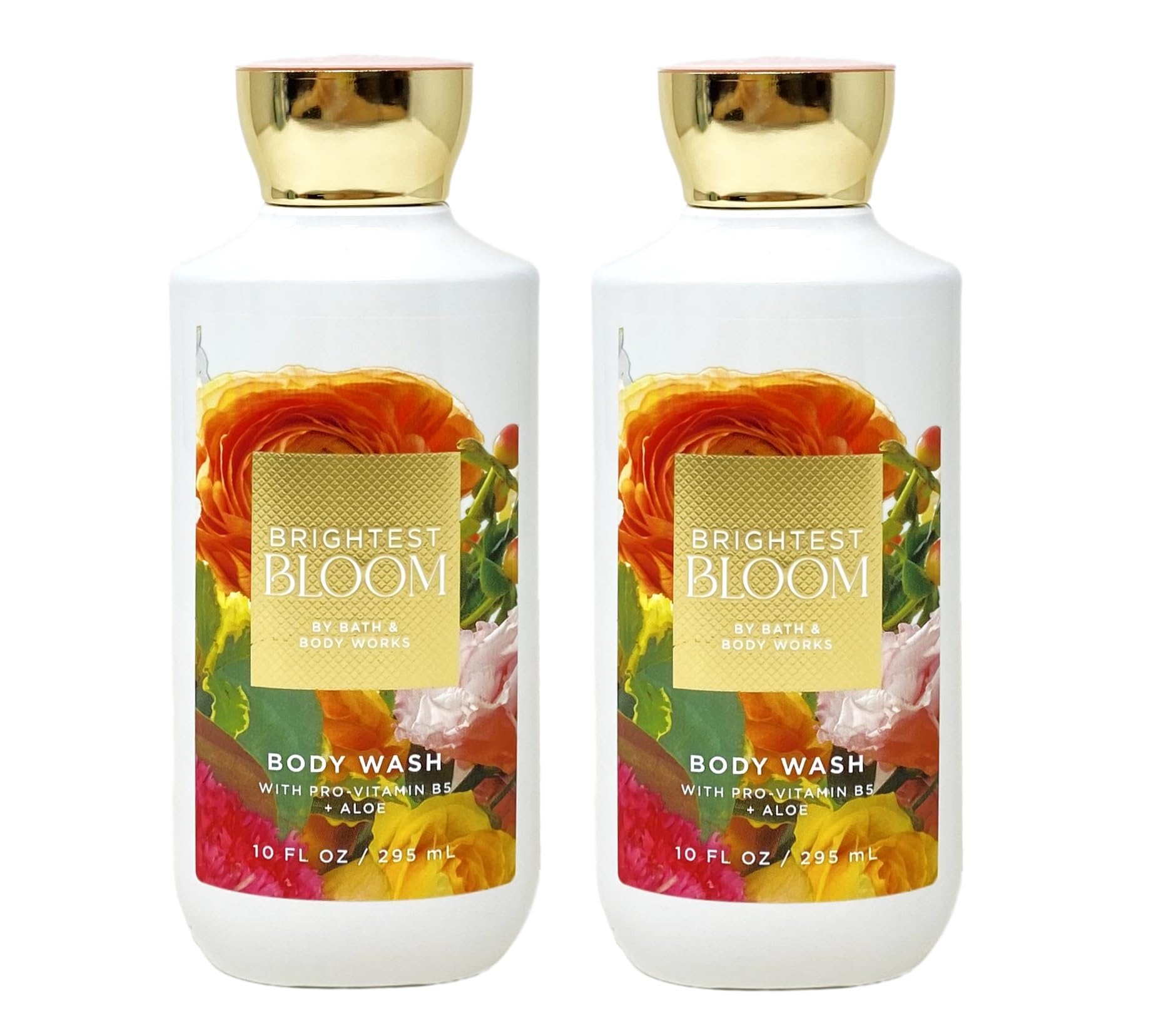 Brightest Bloom Body Wash Set of 2 - 10 fl oz (295 mL) Each | Bath & Body Works | Floral Scented Shower Gel for Women | Perfect for Daily Use & Gift Giving