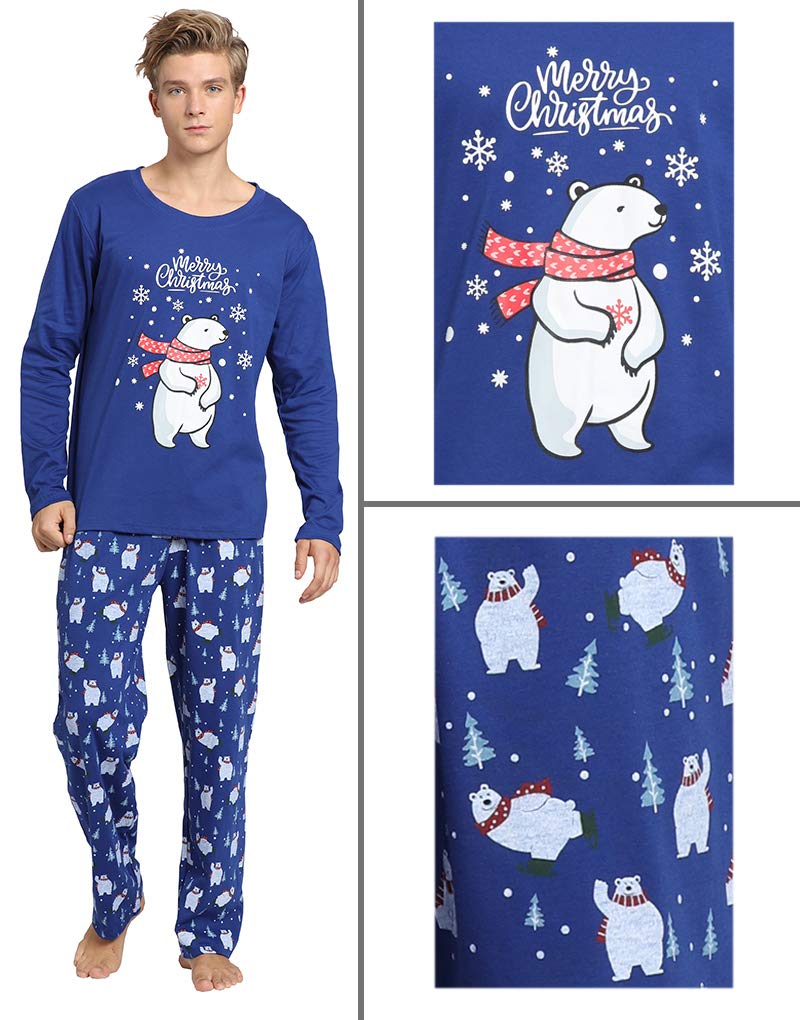 Cute Polar Bear Pajama Set - Family Matching Sleepwear for Christmas & Night