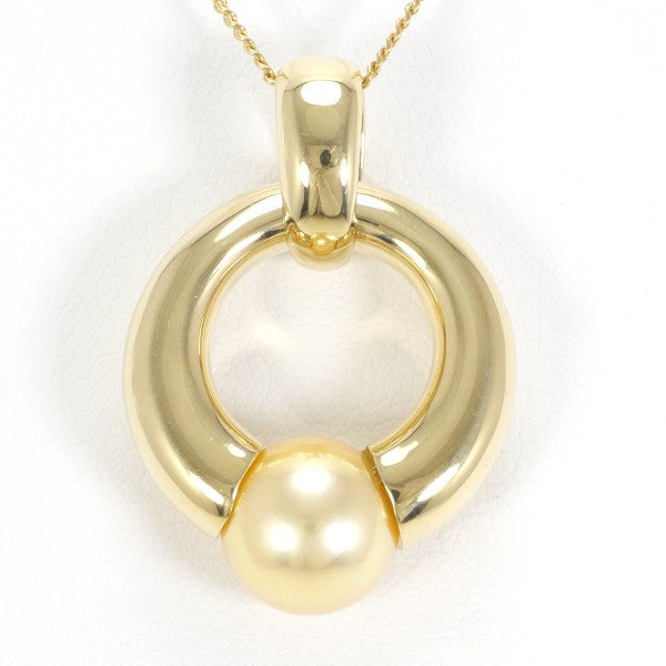 18K Yellow Gold Akoya Pearl Necklace for Women - Elegant Japanese Cultured Pearl Jewelry Gift for Brides, Anniversary & Special Occasions