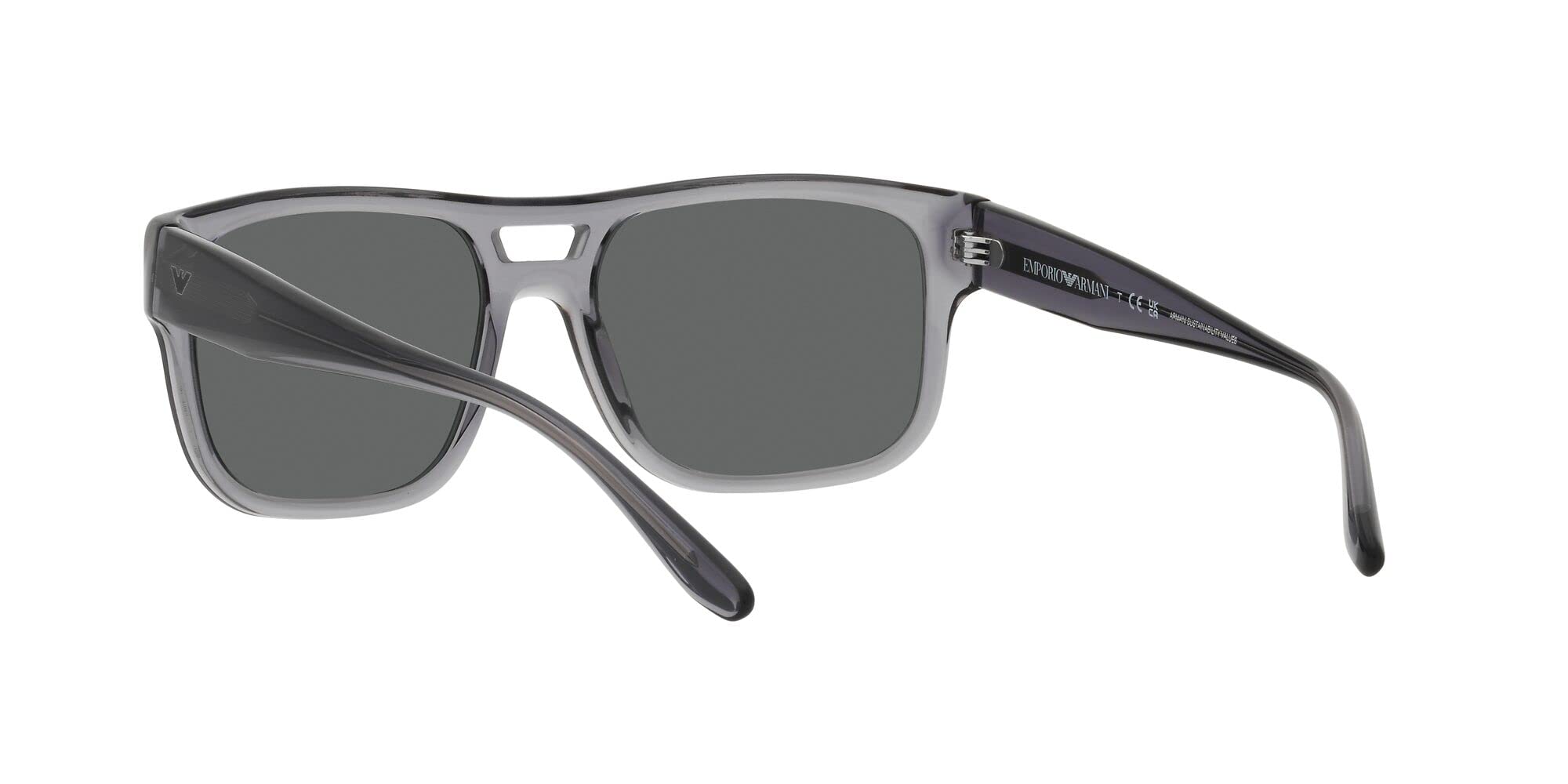Emporio Armani EA4197 Men's Rectangular Polarized Sunglasses UV Protection - Stylish & Durable for Driving, Beach & Outdoor Activities