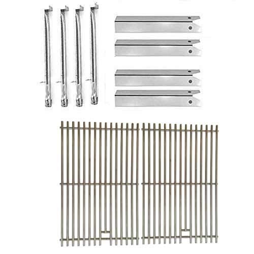 Uniflame Pinehurst GBC750W 4-Burner Gas BBQ Grill Replacement Kit - Stainless Steel Burners, Heat Plates & Cooking Grates for Outdoor Grilling, Backyard BBQs, and Camping Parties