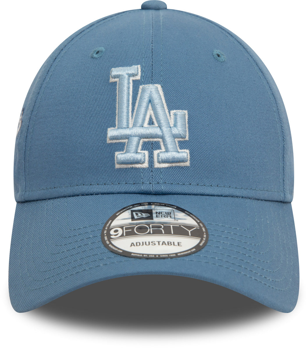 Los Angeles Dodgers New Era 9Forty MLB Patch Adjustable Blue Baseball Cap for Men & Women - Perfect for Baseball Games, Sports Fans, and Casual Wear