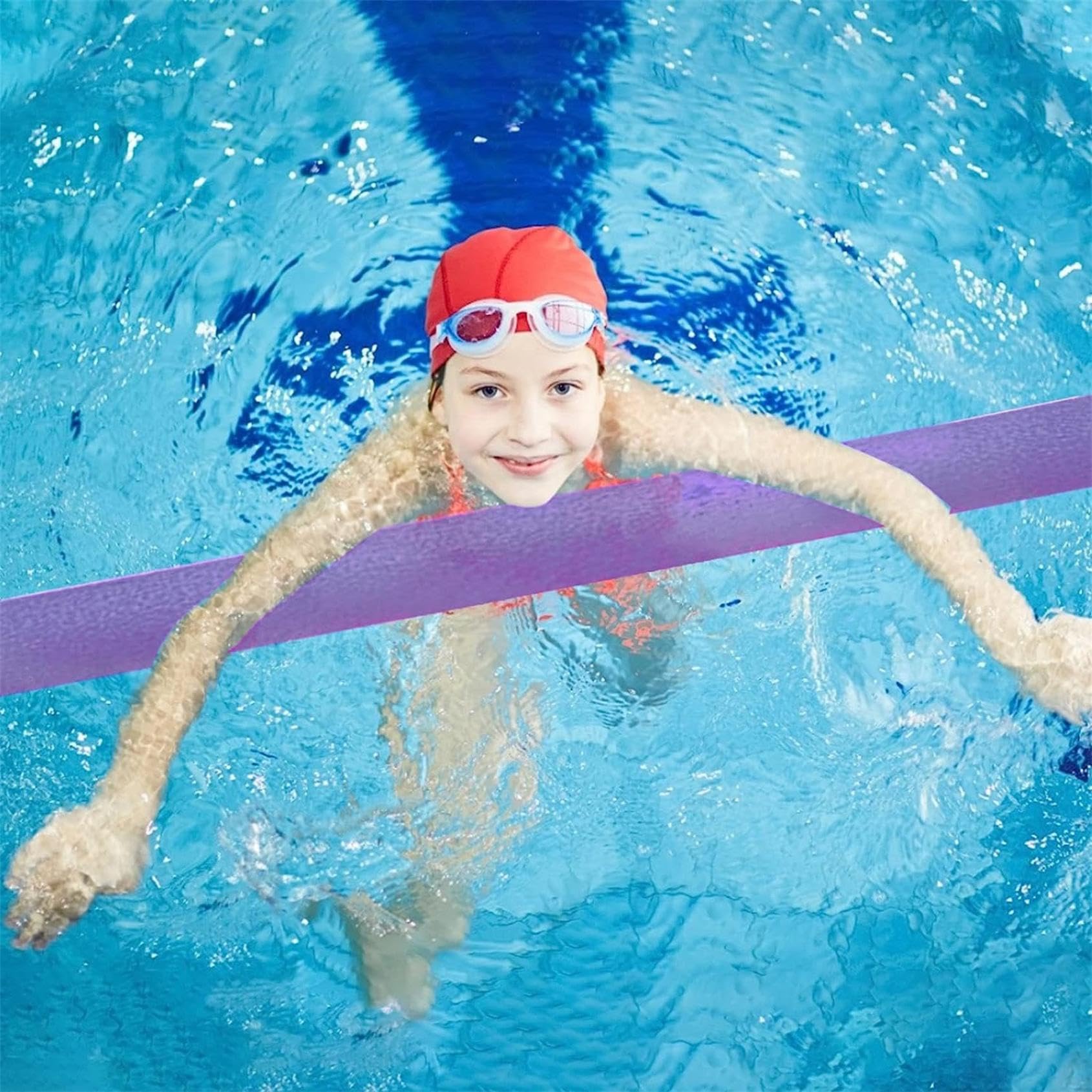 60 Inch Swimming Pool Noodles - Super Thick Hollow Foam Swim Noodles for Floating, Water Games & Pool Exercises - Perfect for Kids, Adults, Water Aerobics & Summer Fun