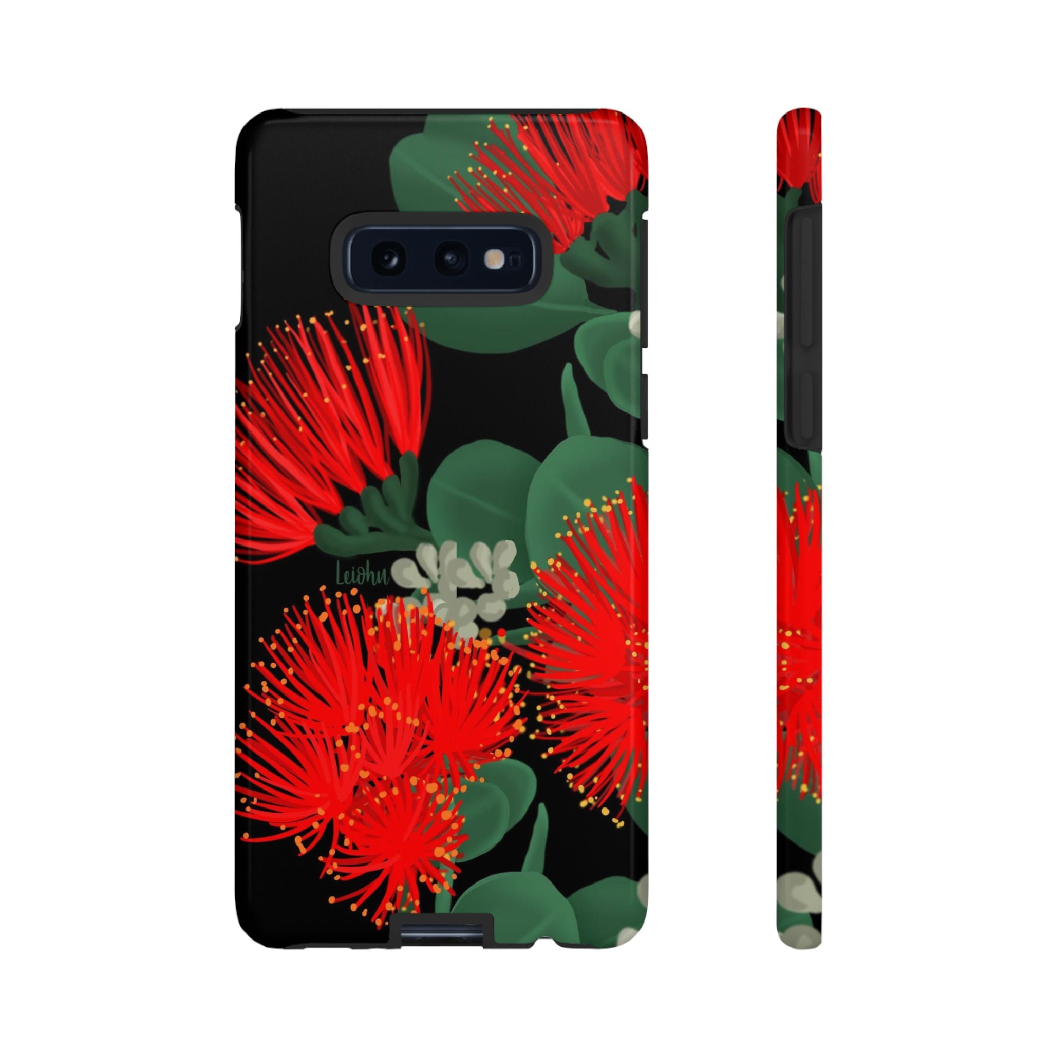 Samsung Galaxy Phone Case with 'Ōhi'a Lehua 'Ele'ele Hawaiian Flower Design - Durable Protective Cover for Everyday Use & Travel
