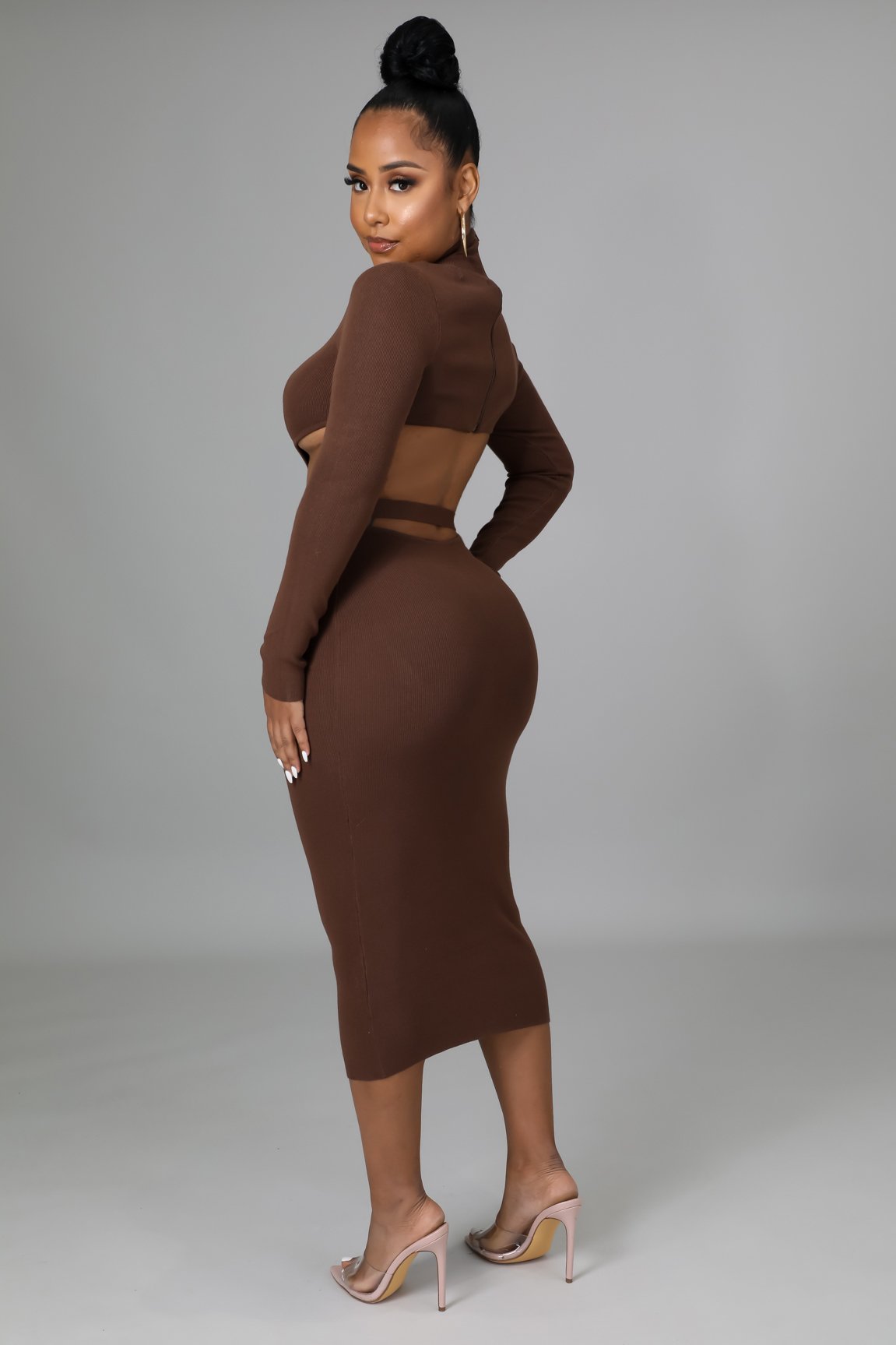 Stay Ready Dress in Brown - Stylish & Comfortable Women's Casual Dress for Everyday Wear, Work, and Outings