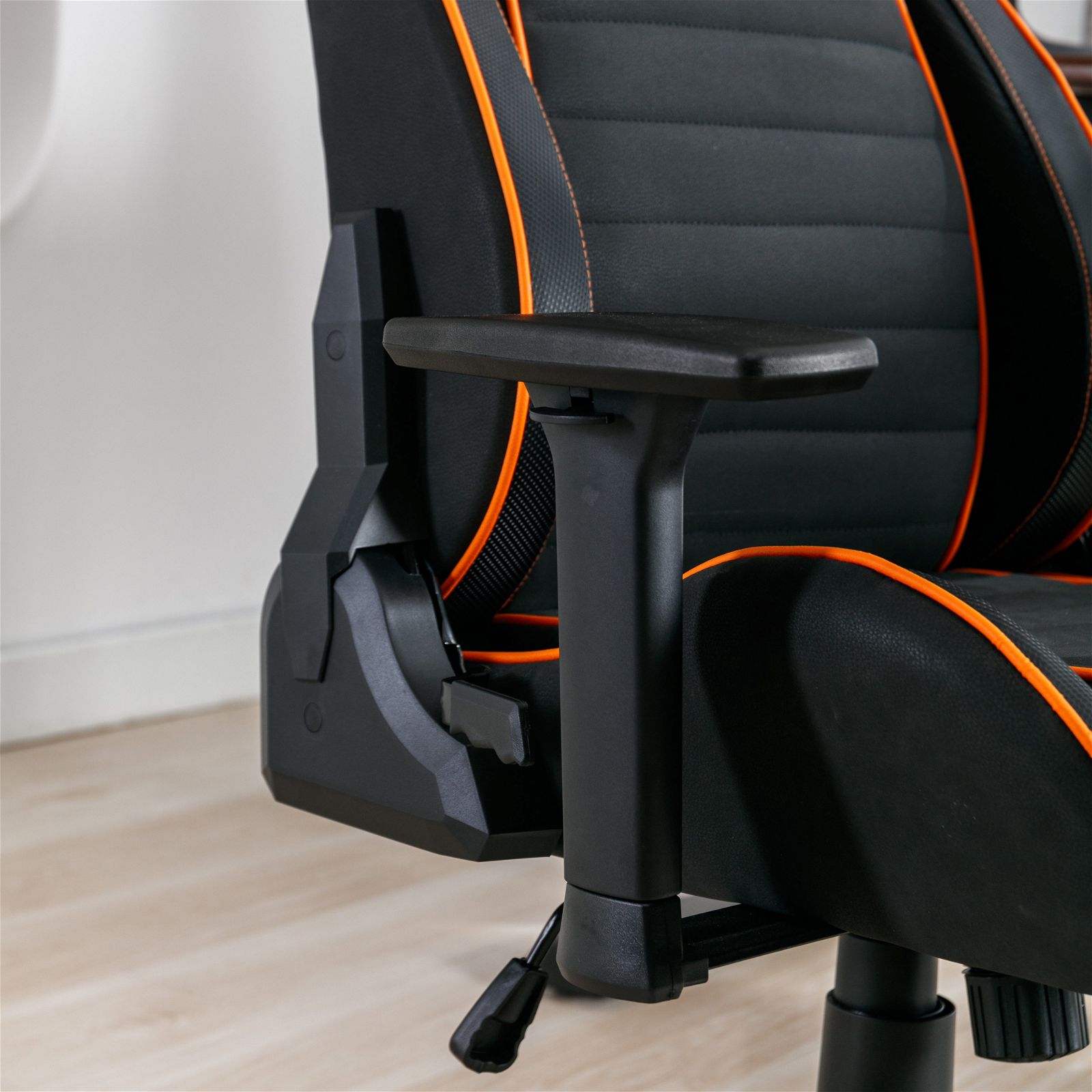 Premium Ergonomic Gaming & Office Chair with Adjustable Armrests - Black & Orange by Tauris - Perfect for Long Work Hours & Intense Gaming Sessions