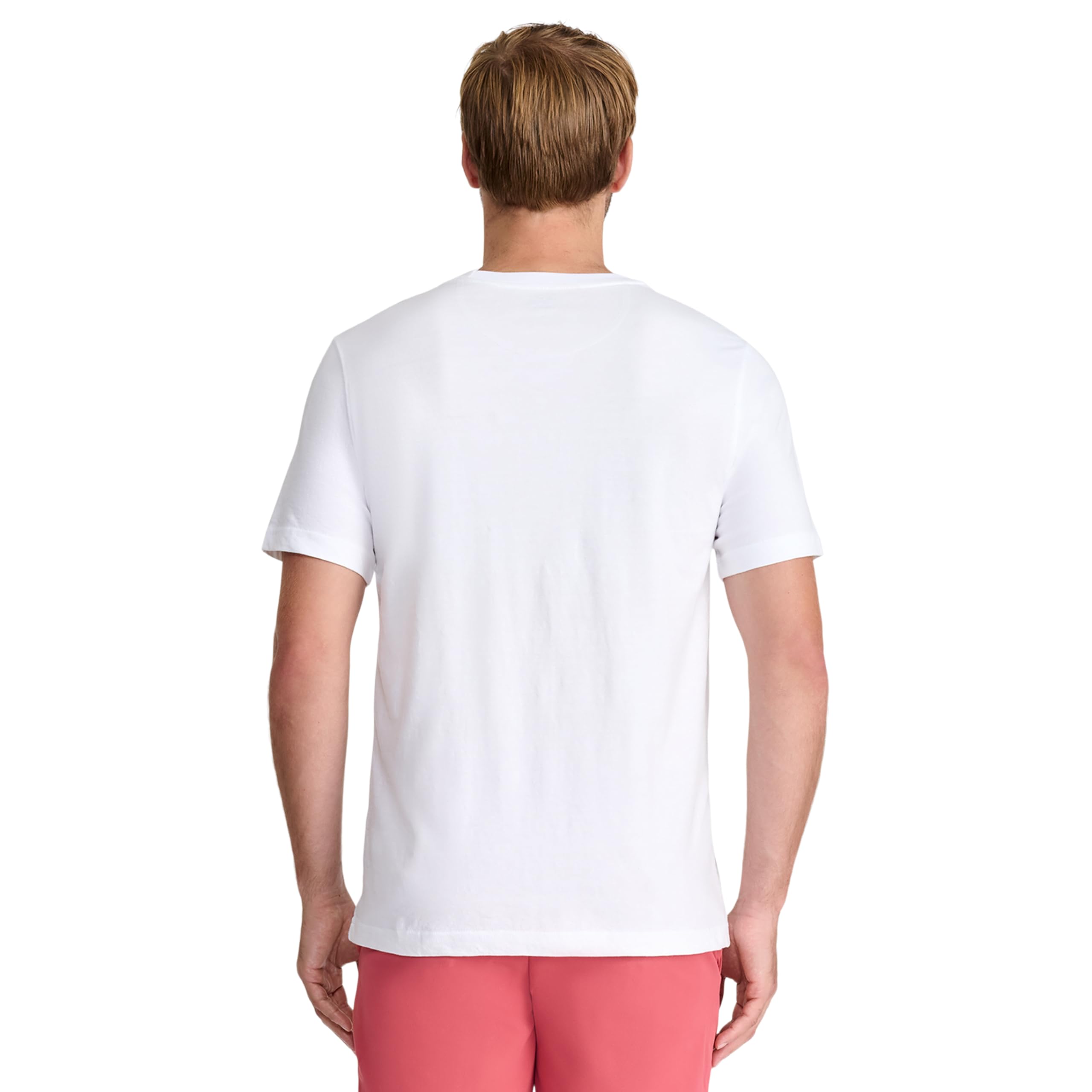 IZOD Men's Saltwater Soft Wash Pocket Crew T-Shirt - Comfortable Casual Short Sleeve Tee for Summer, Beach, and Outdoor Activities