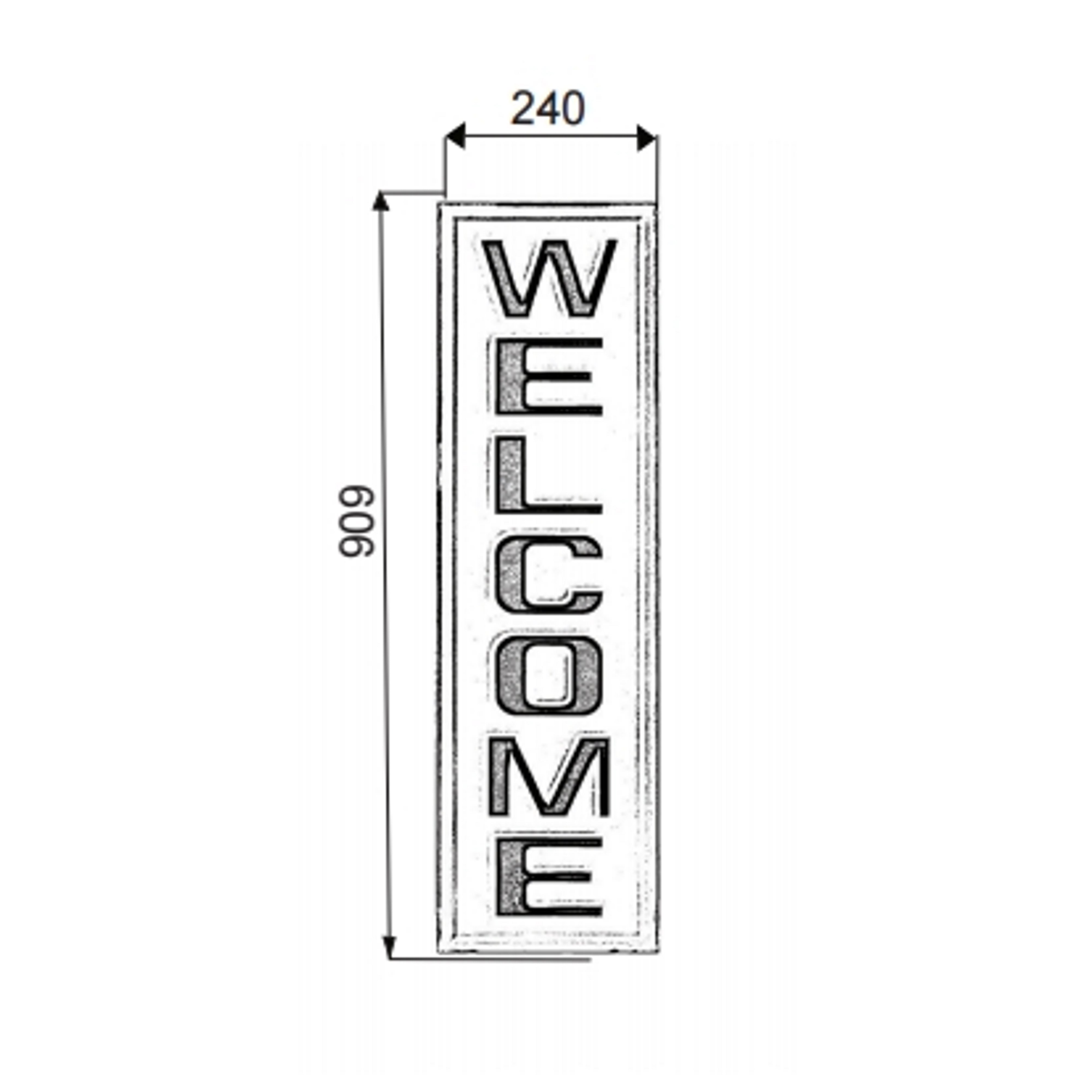 Distressed White Welcome Sign - 35.4 Inch Rustic Farmhouse Entryway Decor for Front Door, Porch & Home