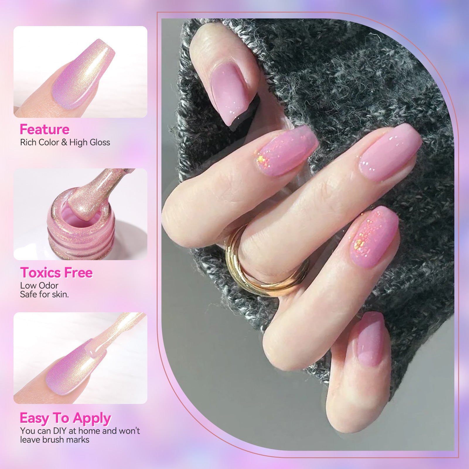 6 Colors Gel Polish Set S05 Neon Fizz 7ml - Long Lasting UV LED Nail Polish Kit for Salon & Home Manicure, Perfect for Nail Art & DIY Nail Designs