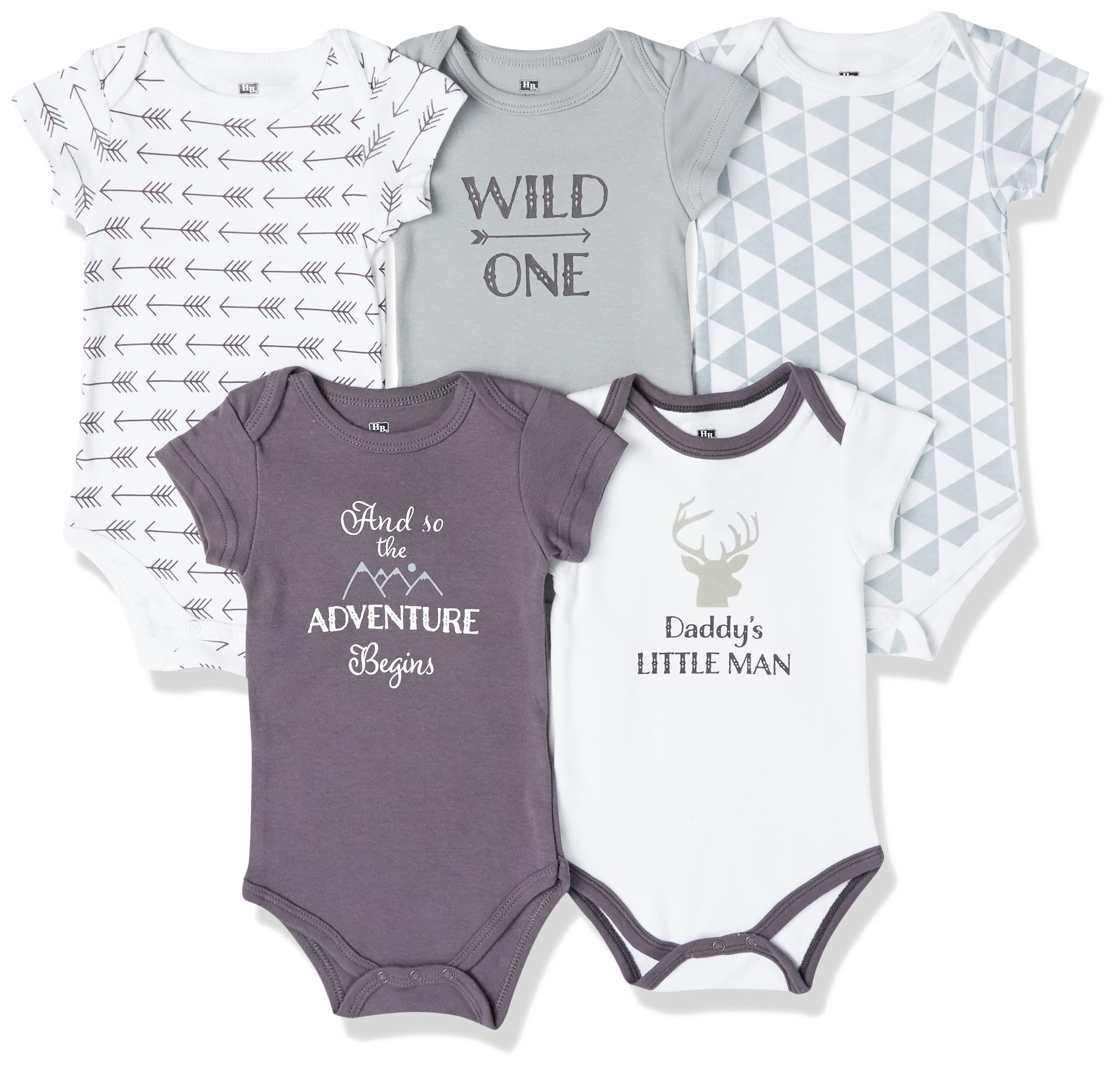 Hudson Baby Cotton Bodysuits - Soft Unisex Onesies for Newborns & Infants