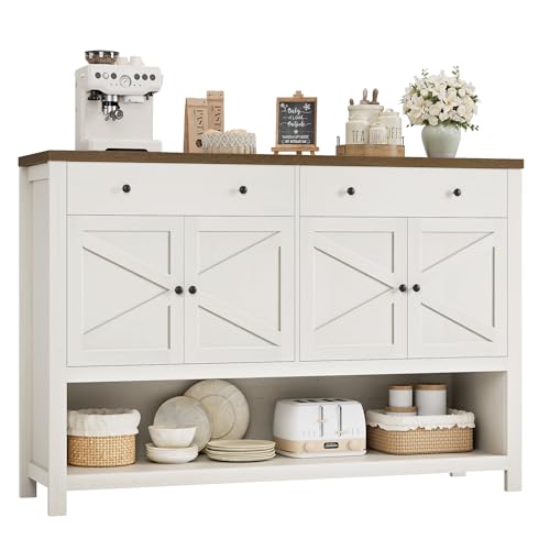 Rustic White/Brown