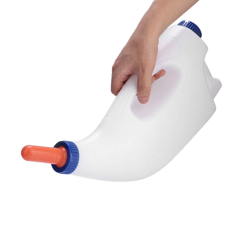 4L Calf Nursing Bottle with Handle & Regulating Valve - Durable Cow Milk Feeder for Baby Calves - Perfect for Farm Feeding, Ranch Use, and Dairy Calf Rearing
