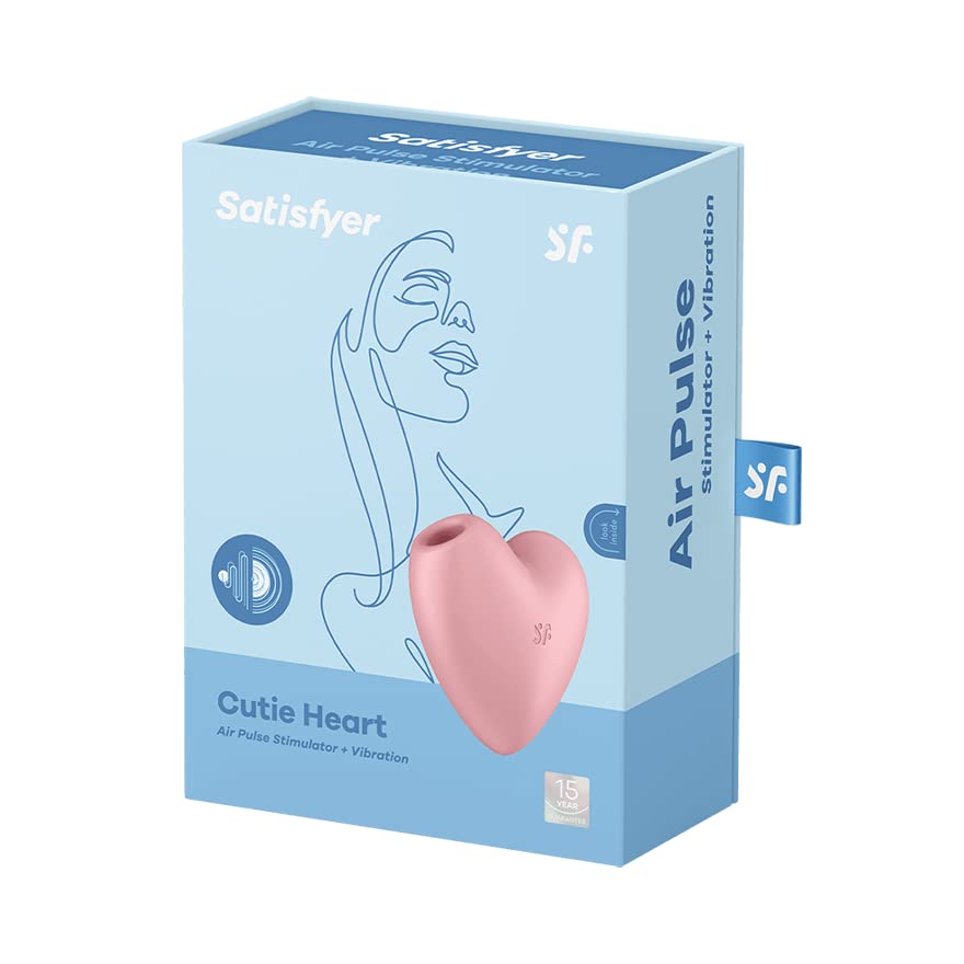 Satisfyer Cutie Heart Vibrator - Powerful Clitoral Stimulation Sex Toy for Women | Rechargeable Adult Pleasure Device | Female Wellness & Intimate Massager | Perfect for Solo Play & Couples Foreplay