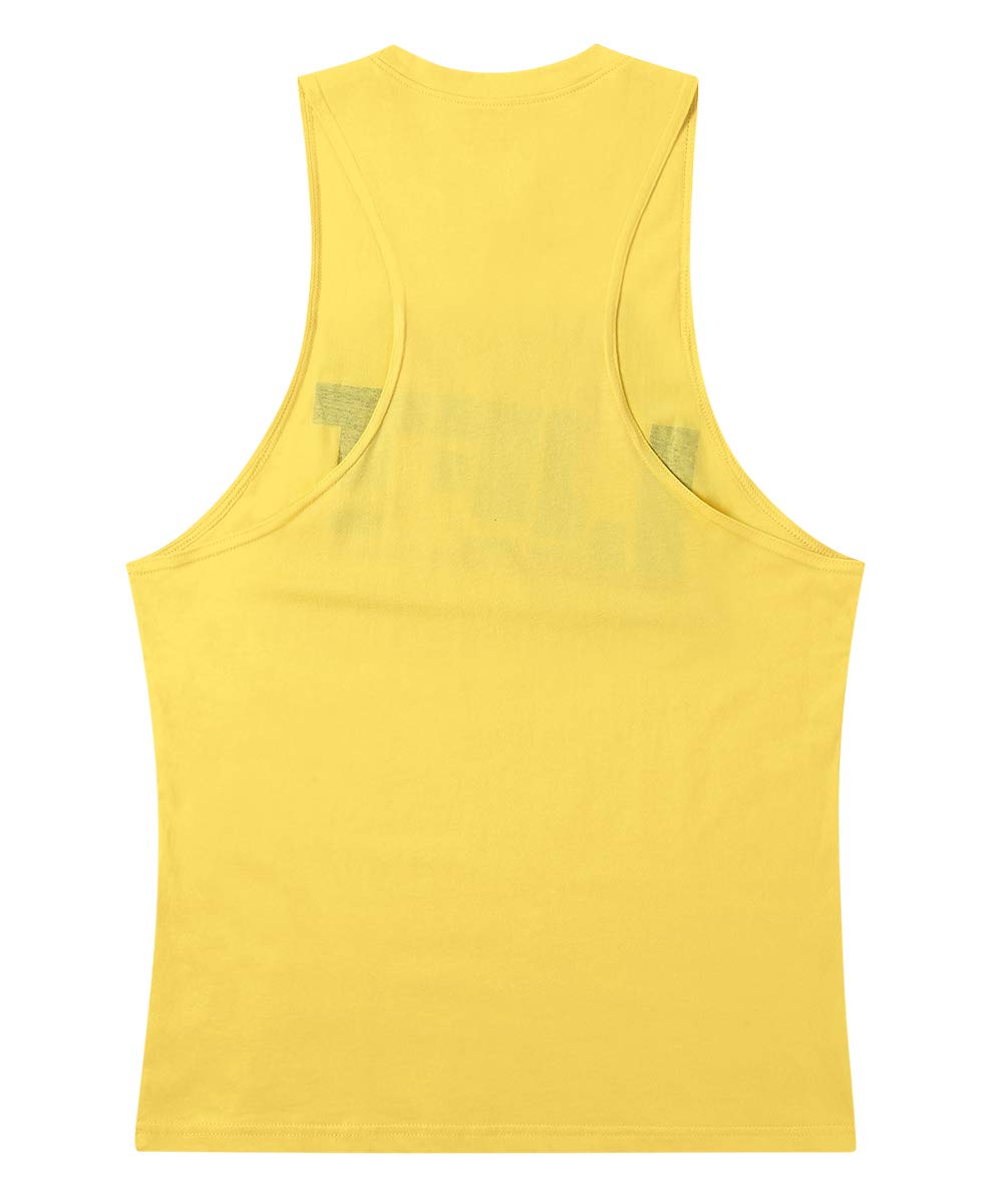 Men's Gym Tank Top - Sleeveless Workout Shirt for Bodybuilding & Training - Breathable Cotton Stringer Vest - Perfect for Weightlifting, CrossFit & Fitness