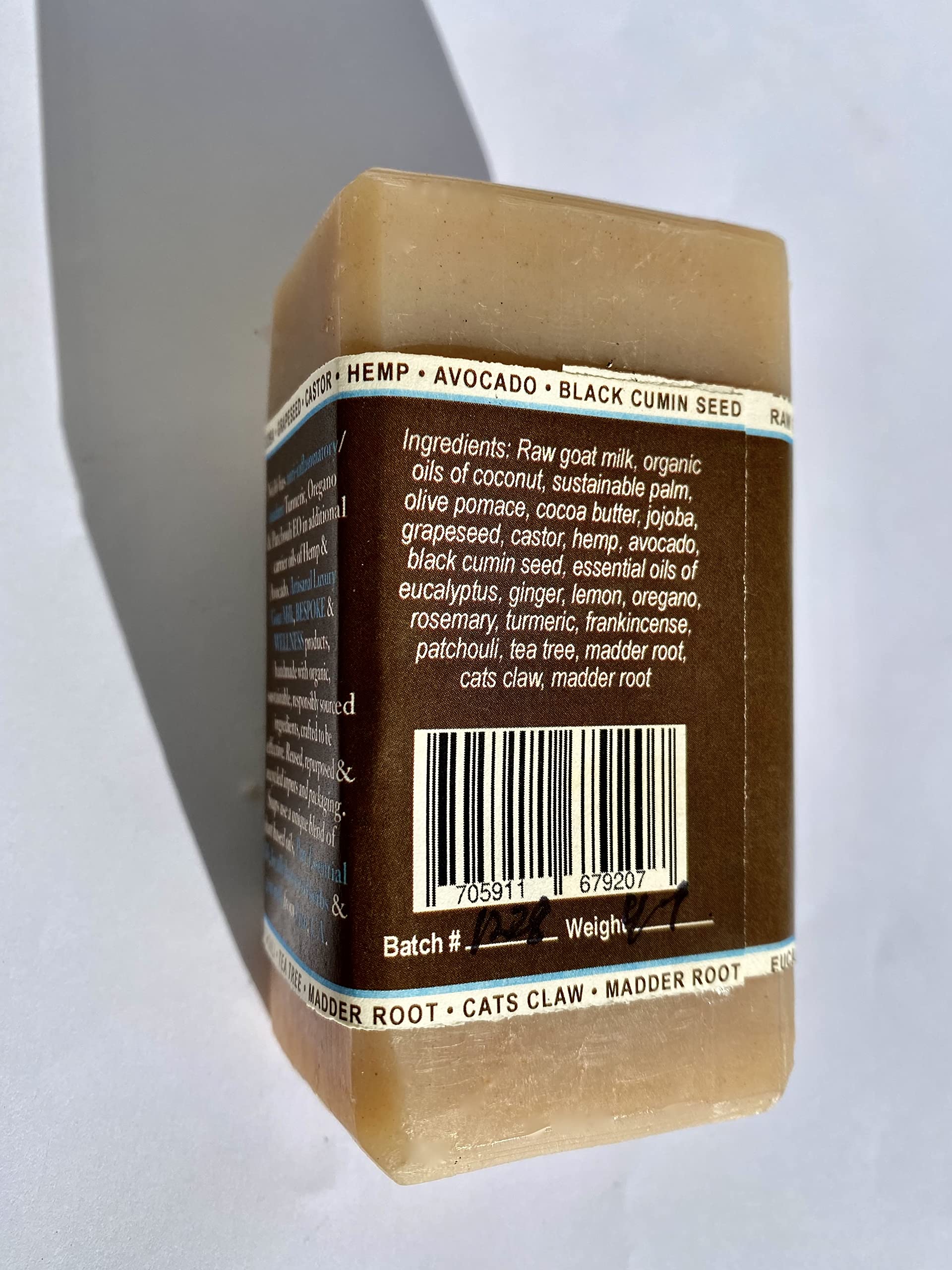 Organic Goat Milk Soap BOGUE No.36 - Natural Wellness & Immunity Booster with Black Seed Oil, Cats Claw & Essential Oils for Energy & Detox - Perfect for Daily Skincare, Aromatherapy & Gift Giving