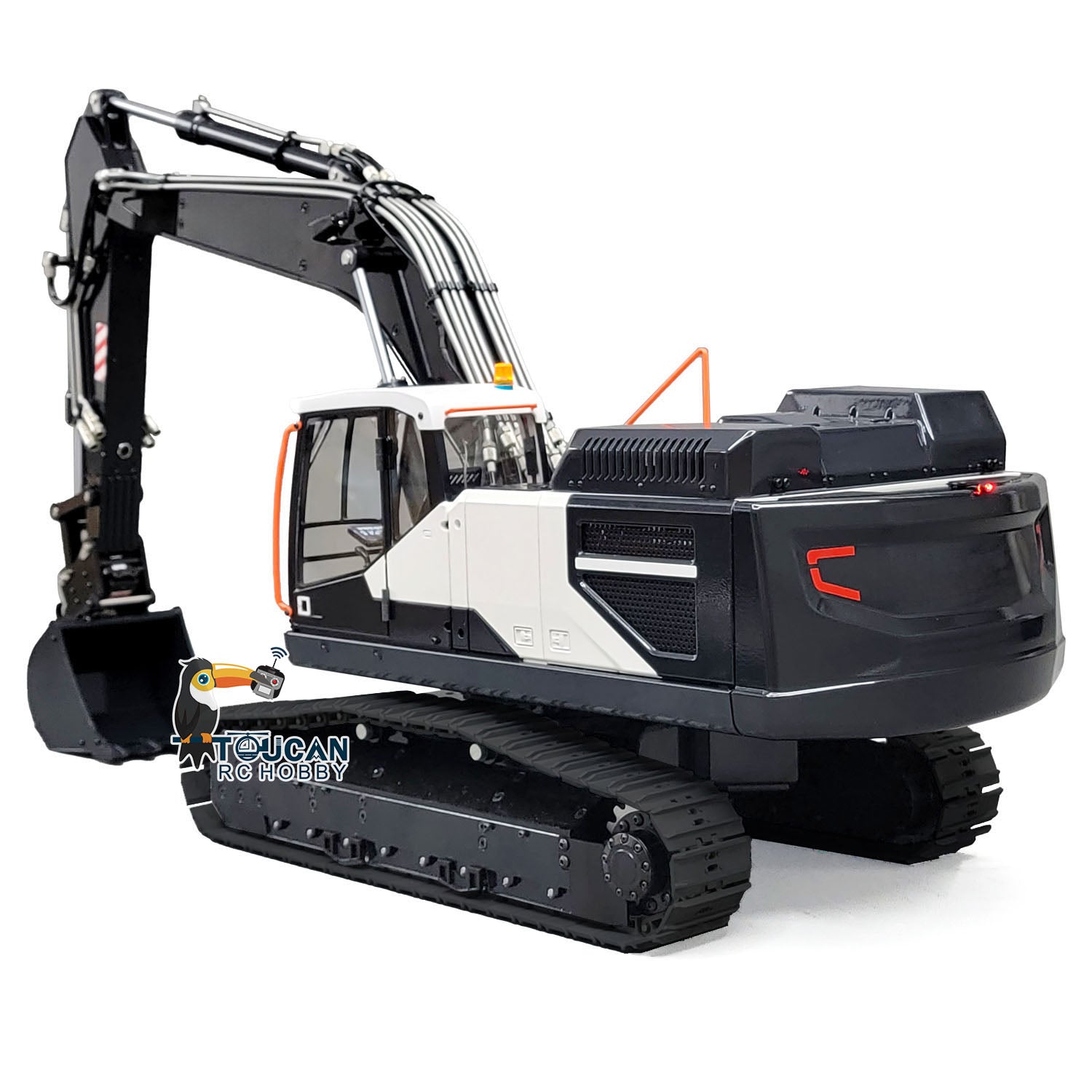 1/14 Scale Metal RC Hydraulic Excavator Toy - EC380 Tracked Electric Wireless Remote Control Digger, Heavy Construction Vehicle Model for Kids & Adults | Perfect for Construction Play, Collecting & STEM Learning