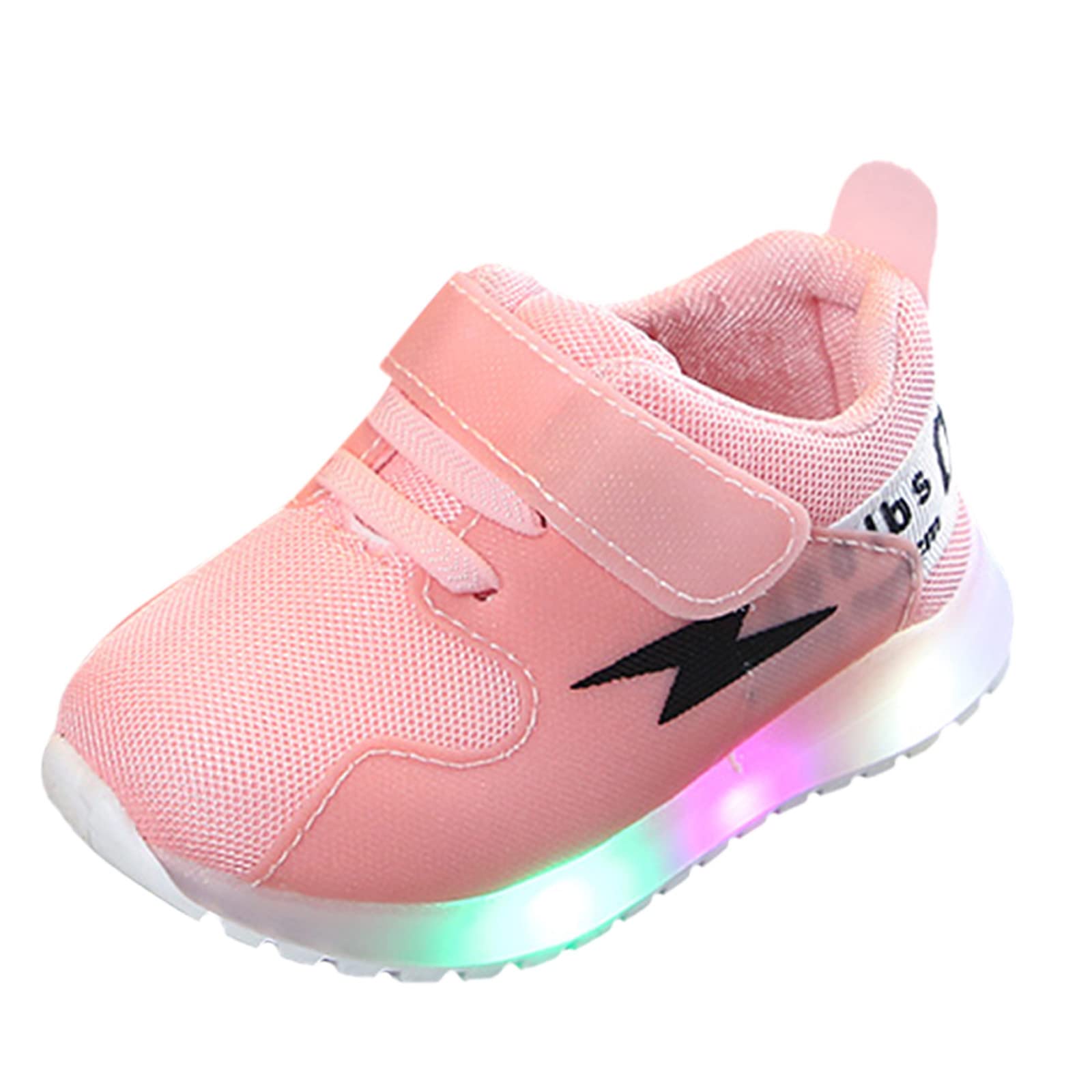 LED Light Up Sneakers for Boys & Girls - Kids Breathable Running Shoes, Unisex Tennis Shoes with Flashing Lights for Walking & Play - Fashionable Light Up Shoes for Parties, Sports & Nighttime Activities