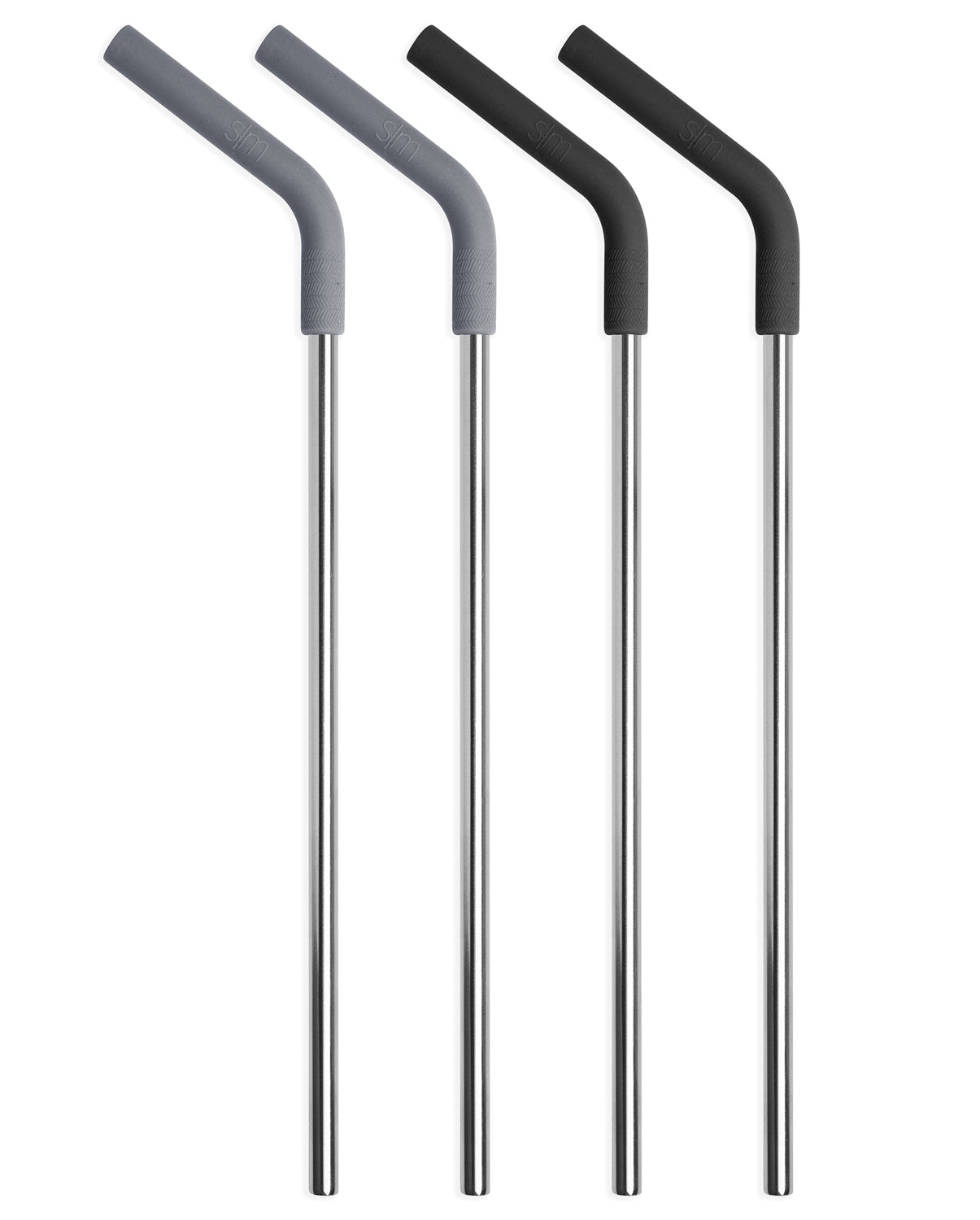 Eco-Friendly Stainless Steel Reusable Straws with Soft Silicone Tips - Perfect for Smoothies, Iced Coffee & Home/Office Use