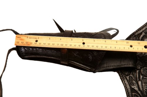 44/45 Caliber Brown Leather Left Handed Gun Holster - Concealed Carry & Outdoor Shooting Accessory for Pistols & Revolvers