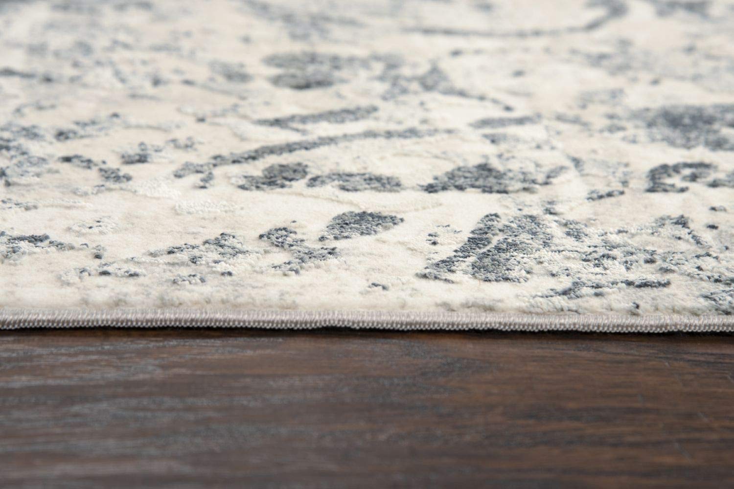 Gatney Rugs Midtown Area Rug CHS109 Cream/Gray Floral Vine Design 2'7