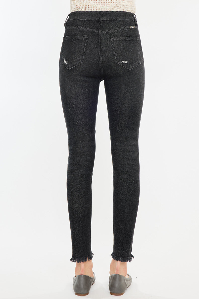 Layna Women's Ultra High Rise Ankle Skinny Jeans - Stretch Denim Pants for Casual Wear & Night Out